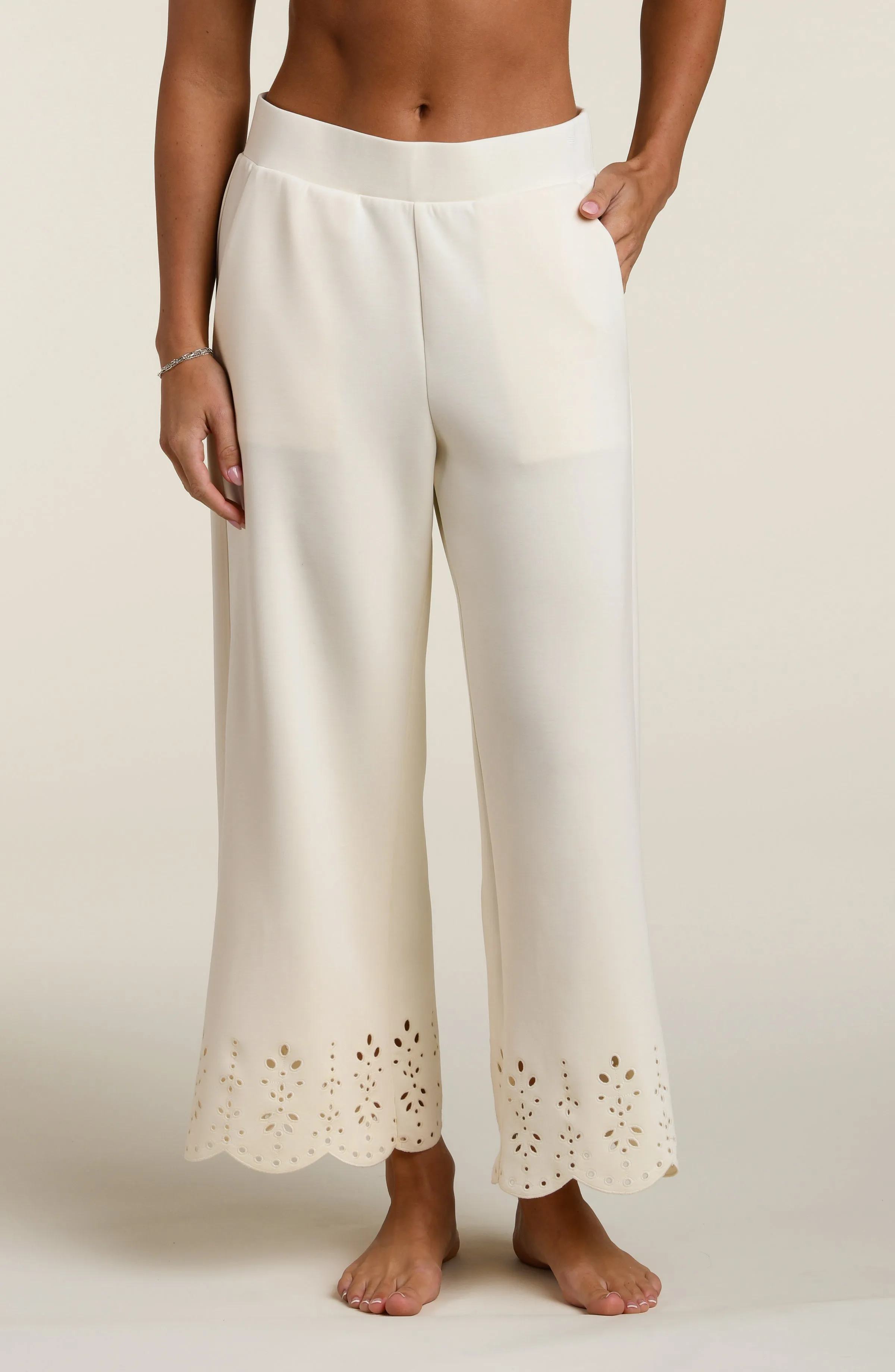 Cloudset Lounge Pants - Chalk sold by La Blanca product image thumbnail 3