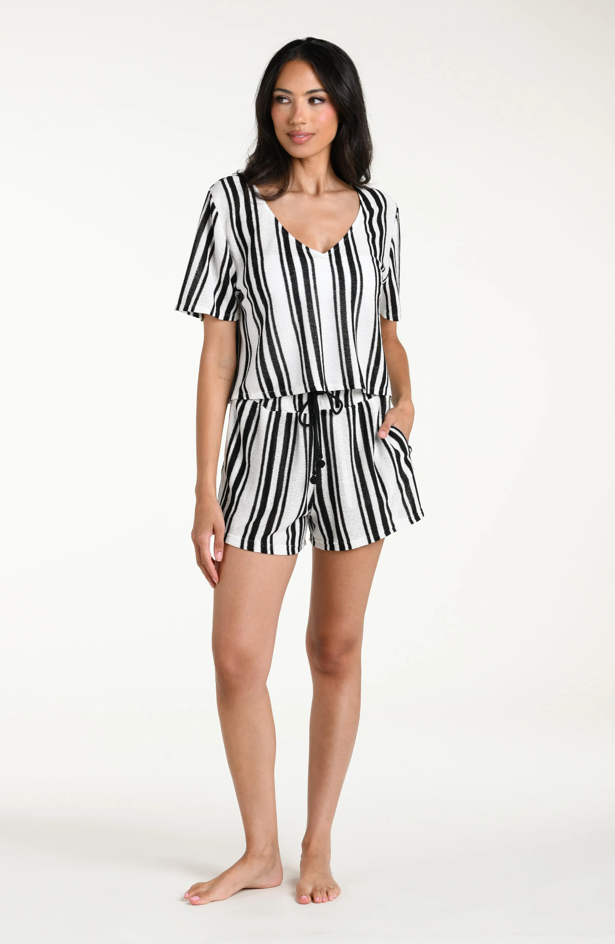 Boardwalk Stripe Short Sleeve Top sold by La Blanca product image thumbnail 5
