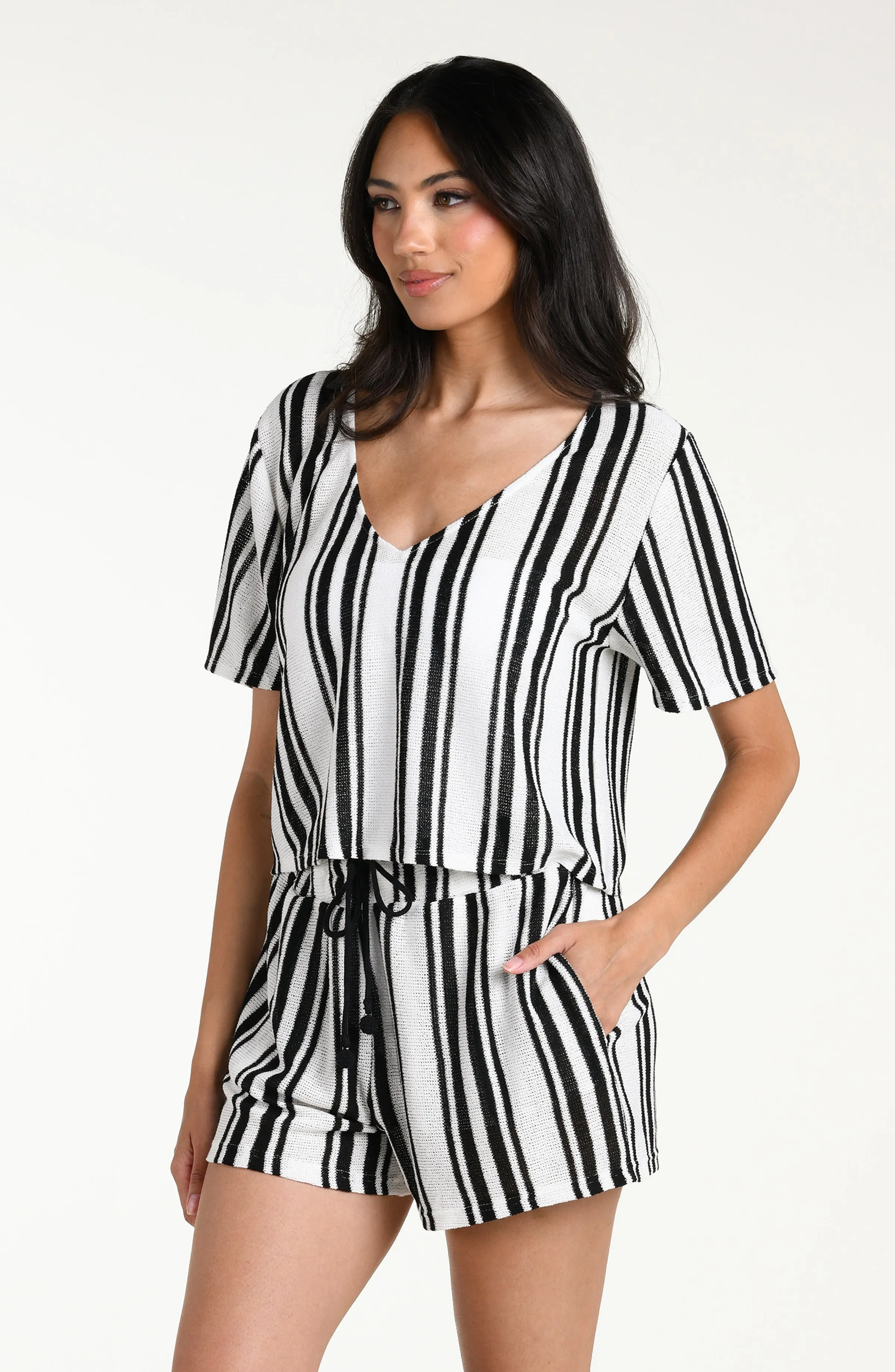 Boardwalk Stripe Short Sleeve Top sold by La Blanca product image thumbnail 4