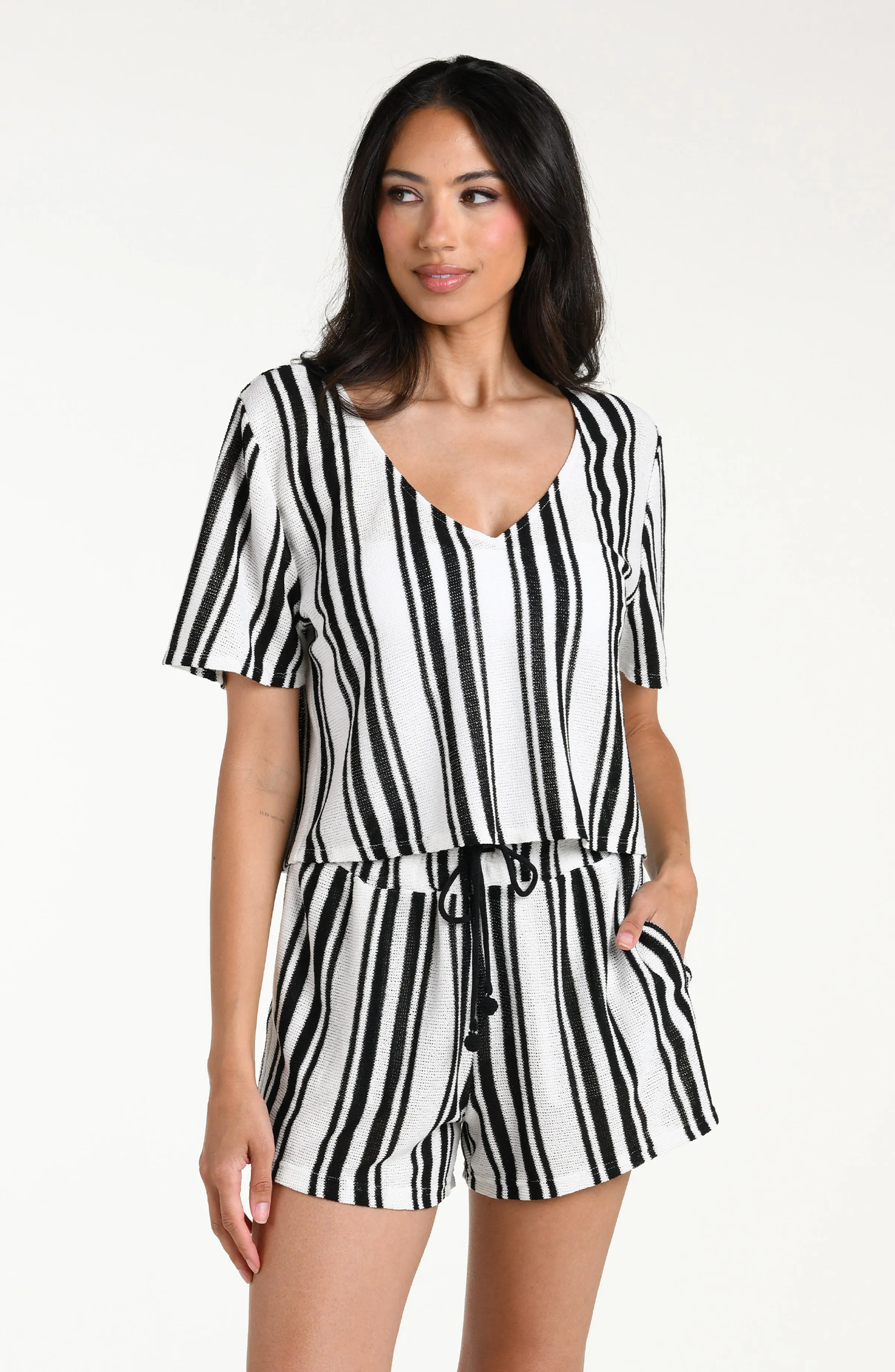 Boardwalk Stripe Short Sleeve Top sold by La Blanca product image thumbnail 2