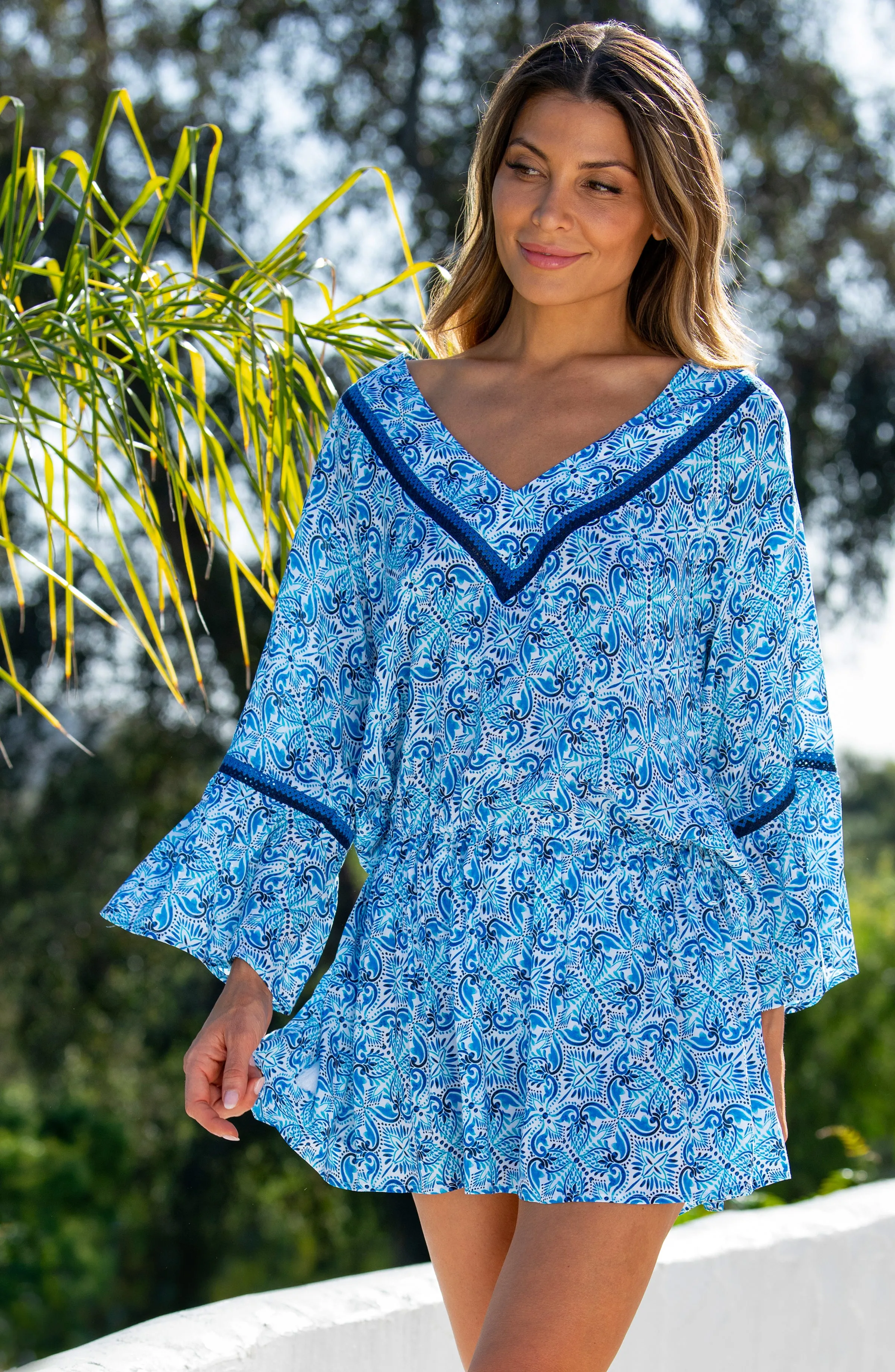 Costa Azul V-Neck Tunic sold by La Blanca product image thumbnail 2