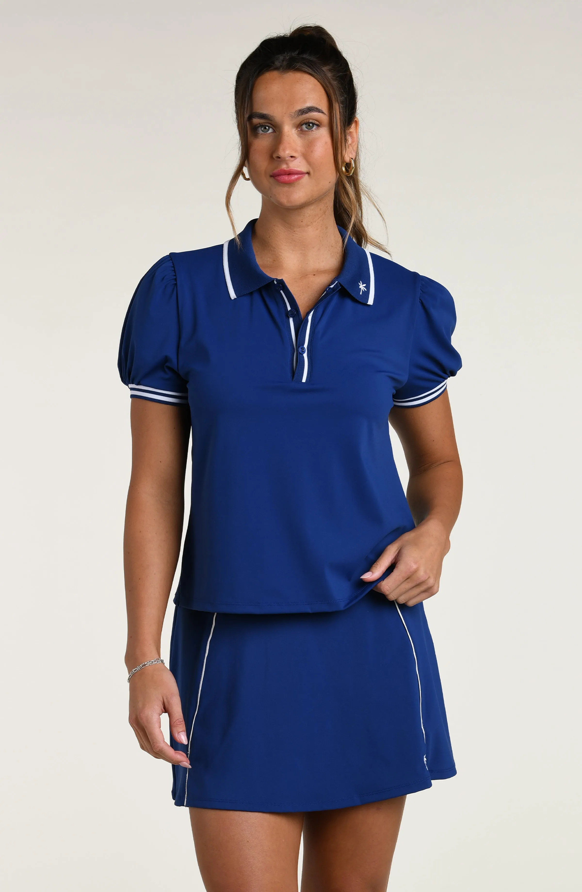 Court Coquette Open Knit Polo sold by La Blanca product image thumbnail 3