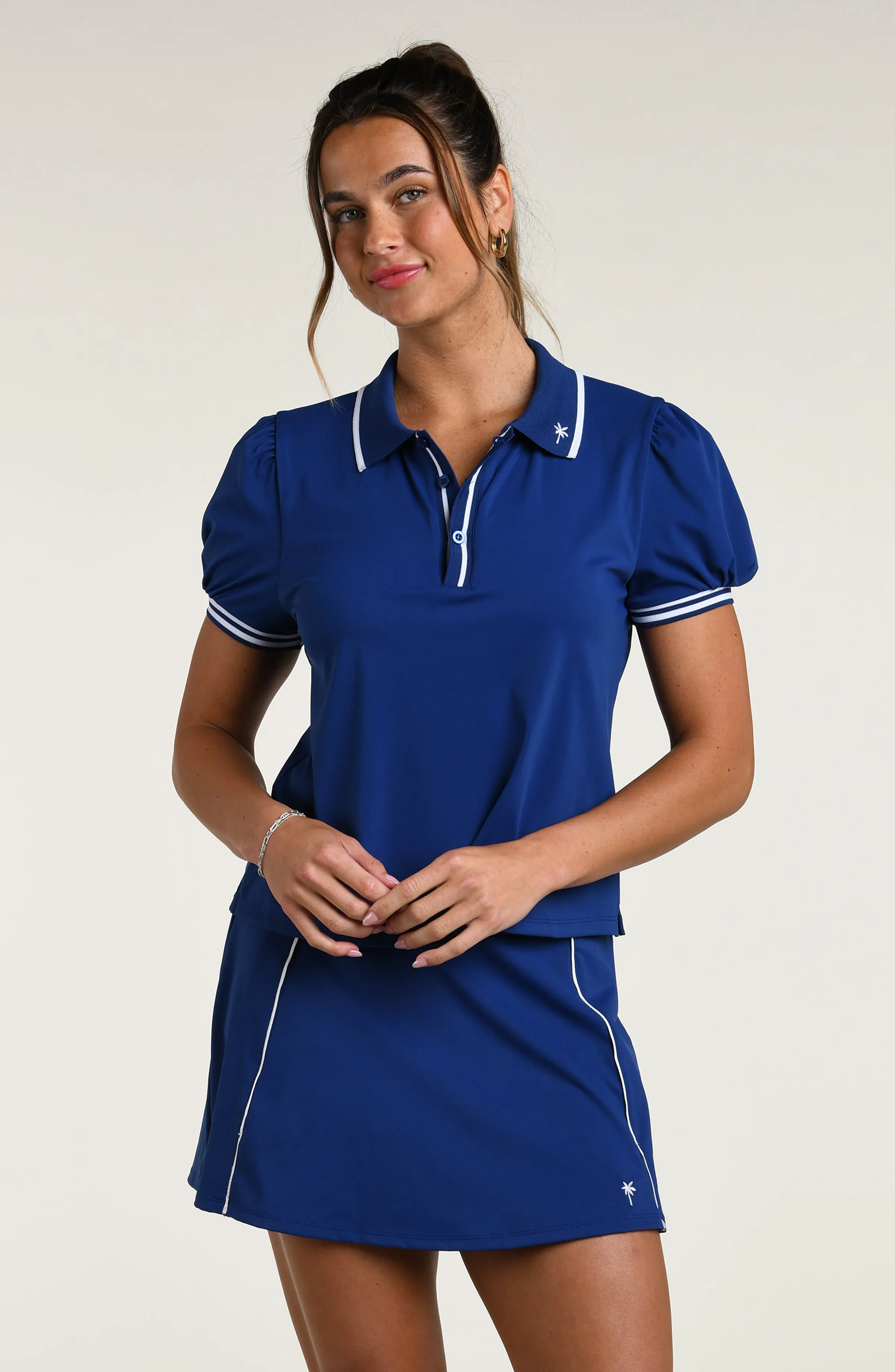 Court Coquette Open Knit Polo sold by La Blanca