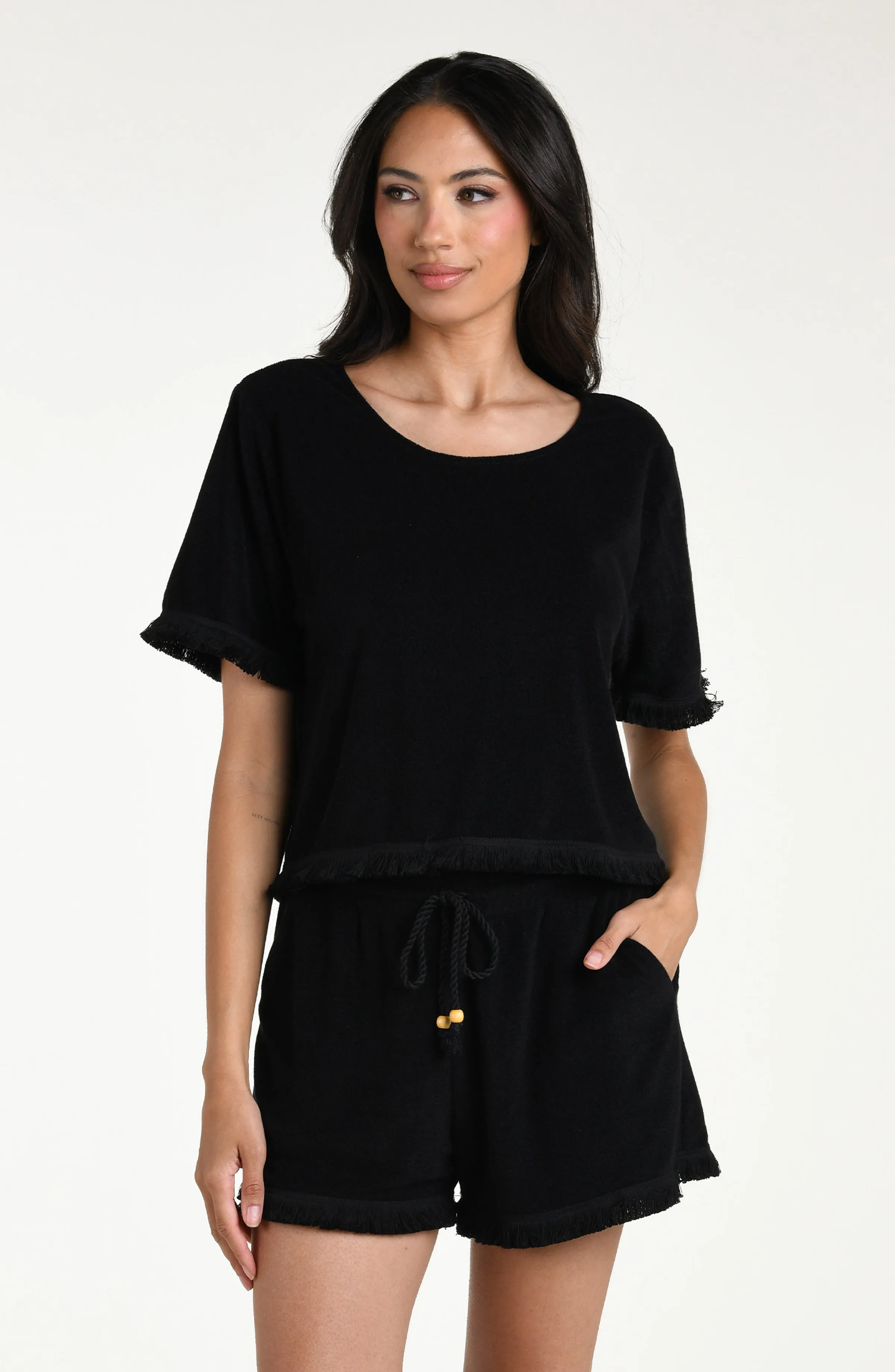 Wild Nomad Short Sleeve Top - Black sold by La Blanca product image thumbnail 5