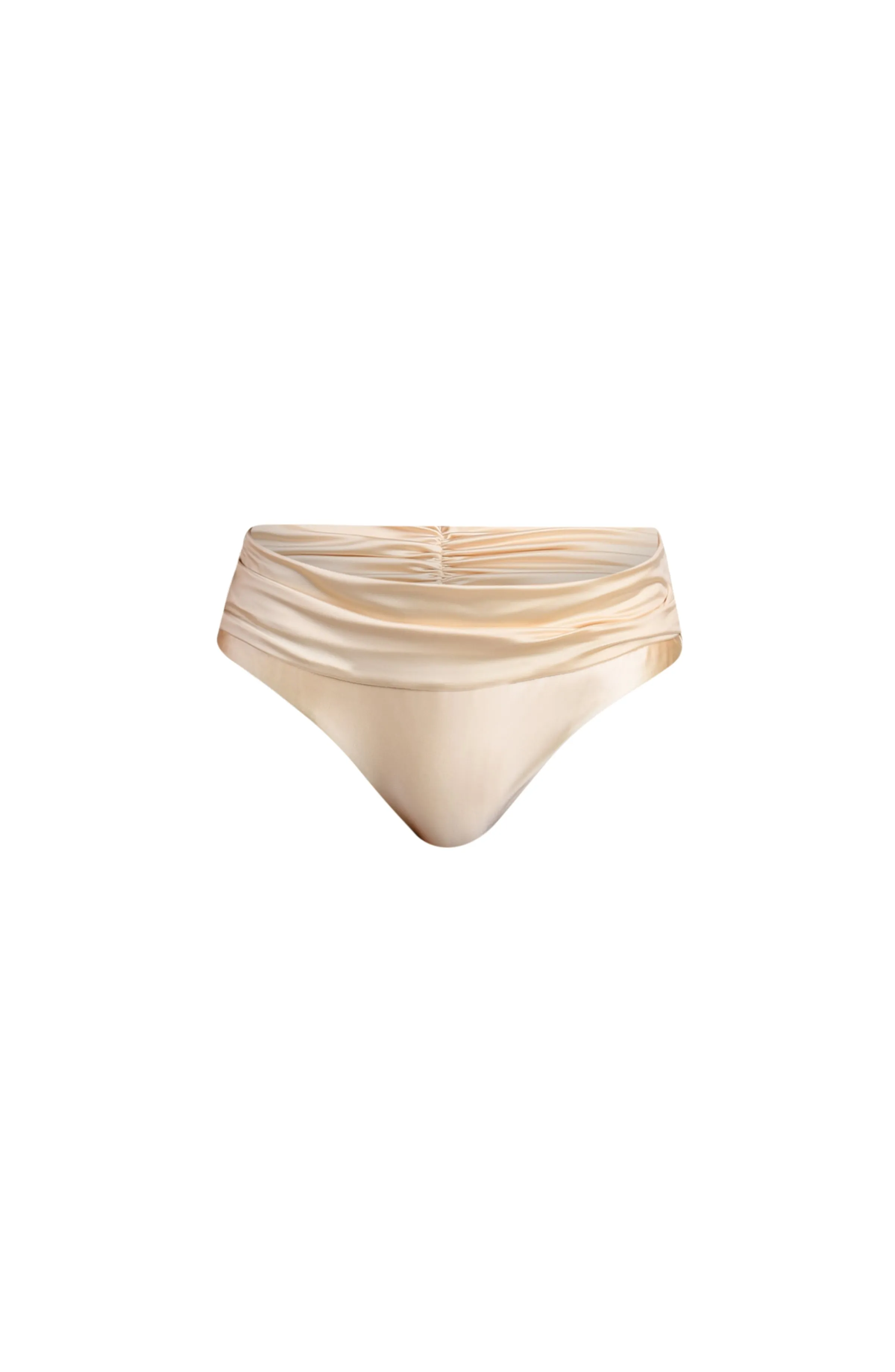 Earth Goddess Ruched Band Hipster Bottom - Champagne sold by La Blanca product image thumbnail 5