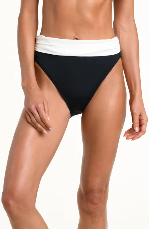 La Blanca Glam Squad High Waist Bottom - Black made by La Blanca