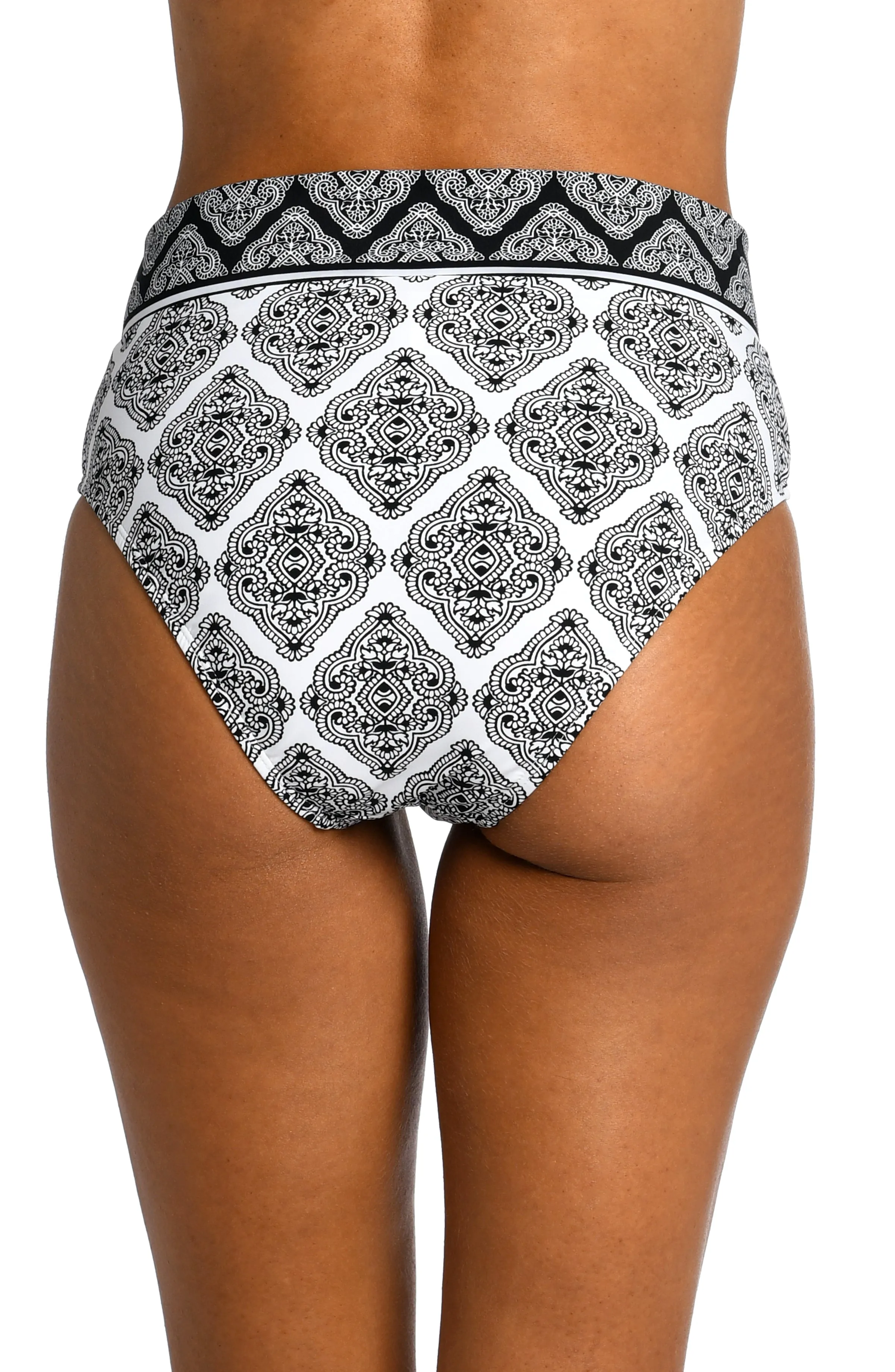 Oasis Tile V-Front High-Waist Bottom (Final Sale) sold by La Blanca product image thumbnail 2