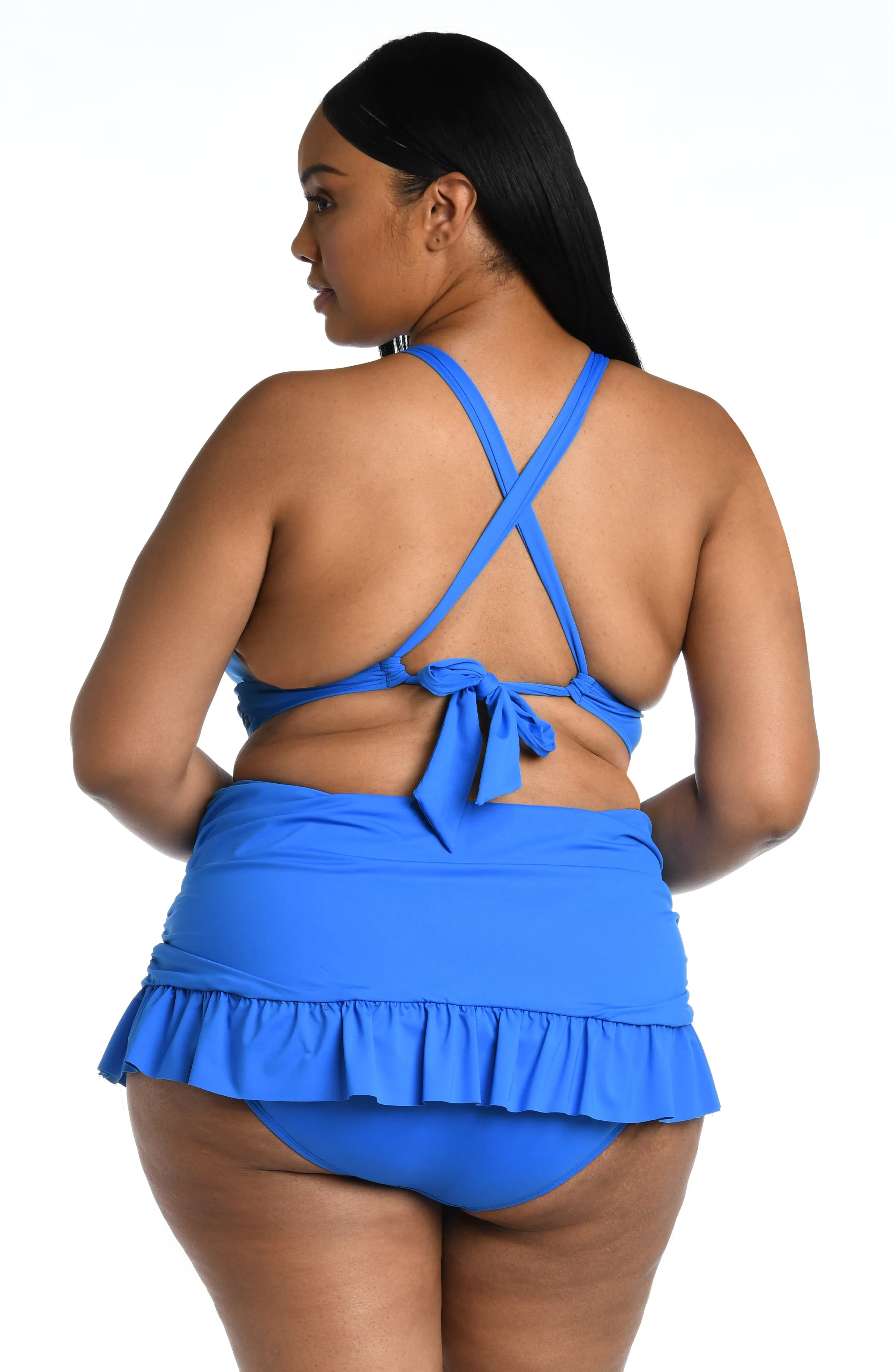 Island Goddess High Neck Midkini Top - Capri Blue - FINAL SALE sold by La Blanca product image thumbnail 4