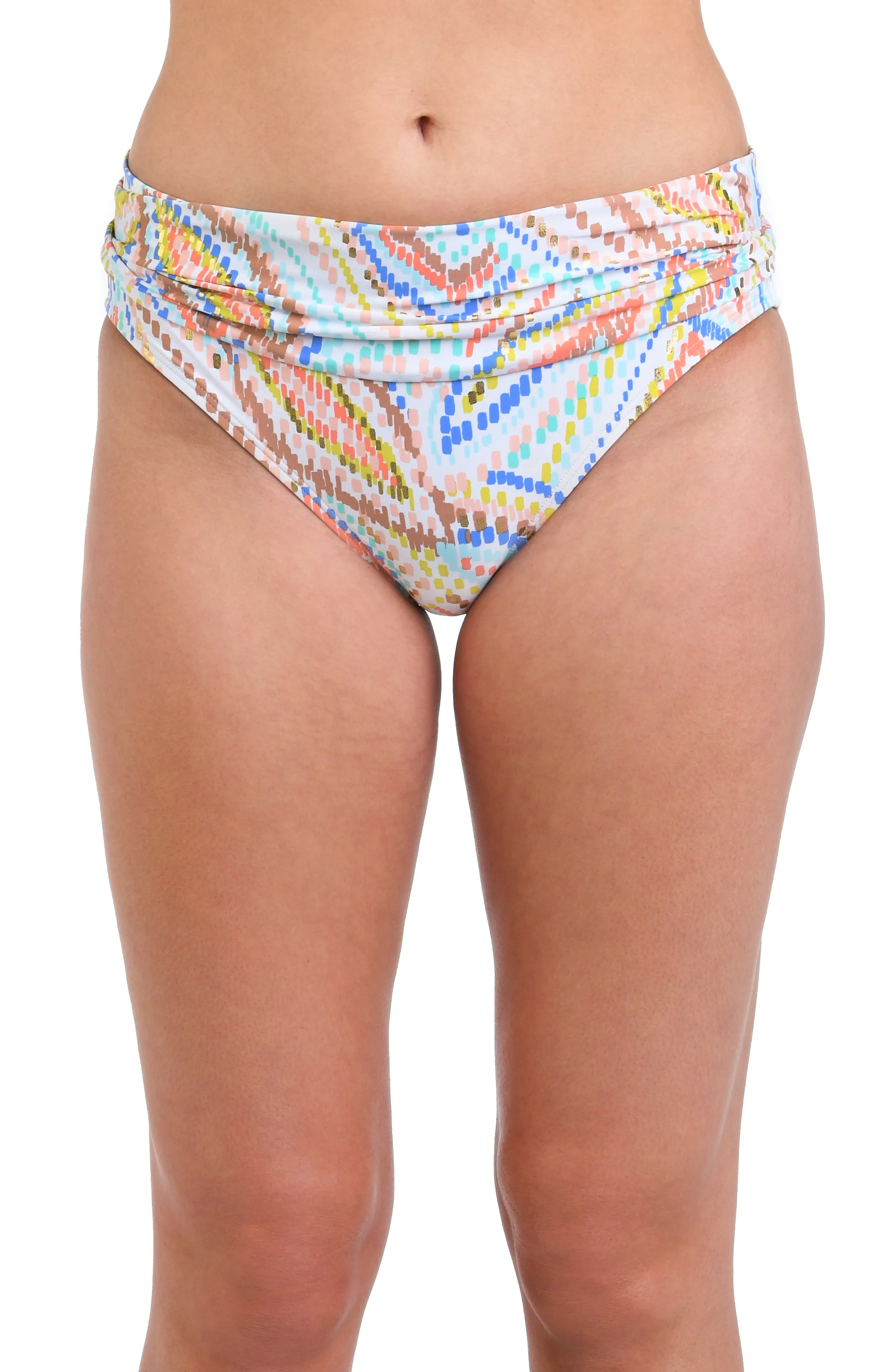 Sunbaked Jewels Shirred Band Hipster Bottom - FINAL SALE sold by La Blanca