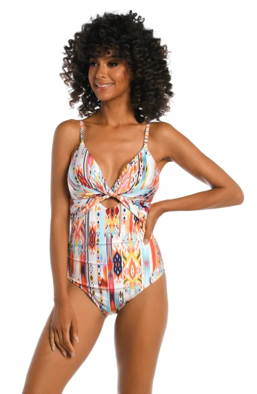 Desert Dream Twist Keyhole One Piece sold by La Blanca