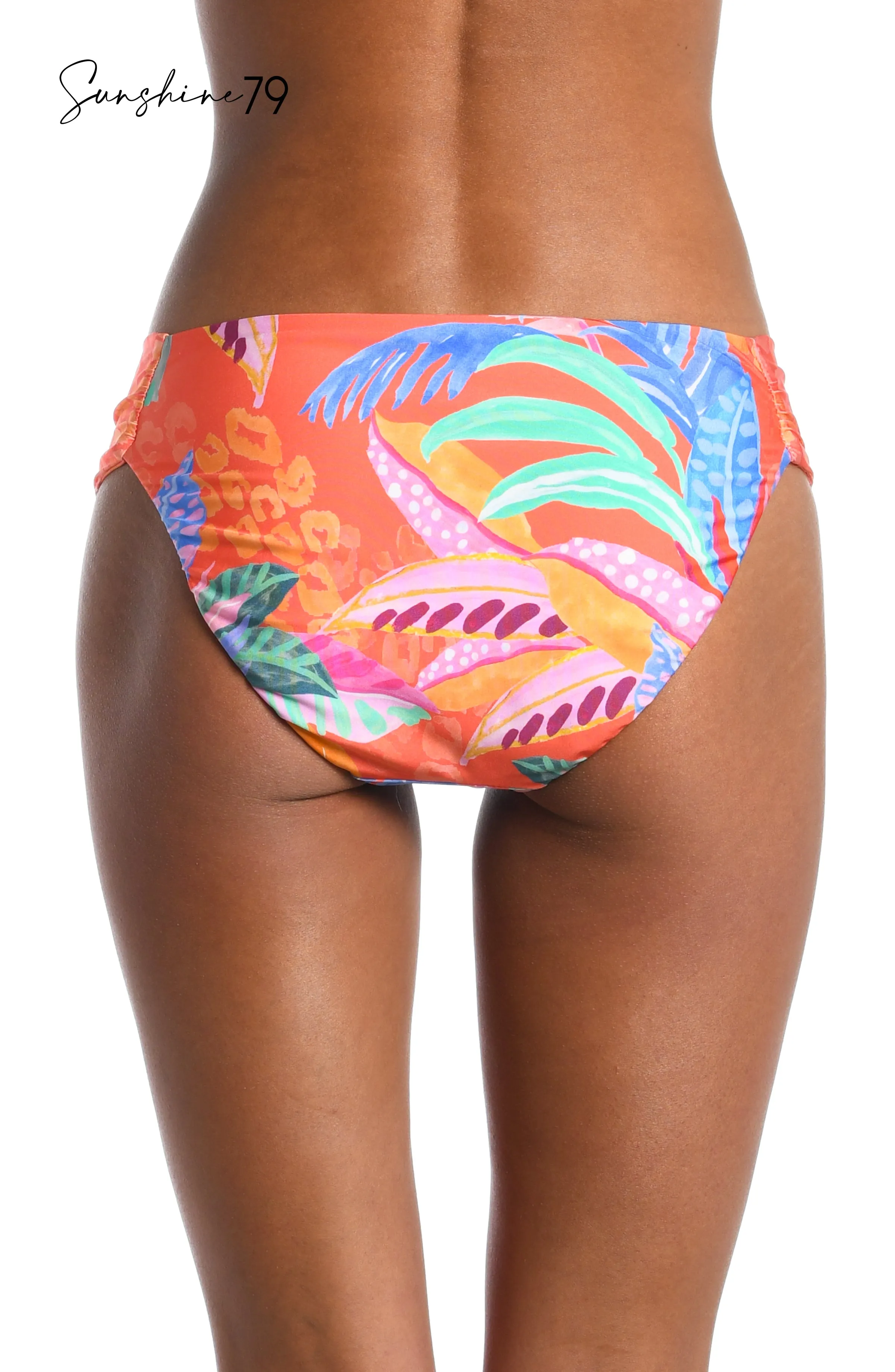 Sunshine 79 Trippy Tropics Reversible Side Shirred Hipster Bottom - FINAL SALE sold by La Blanca product image thumbnail 2