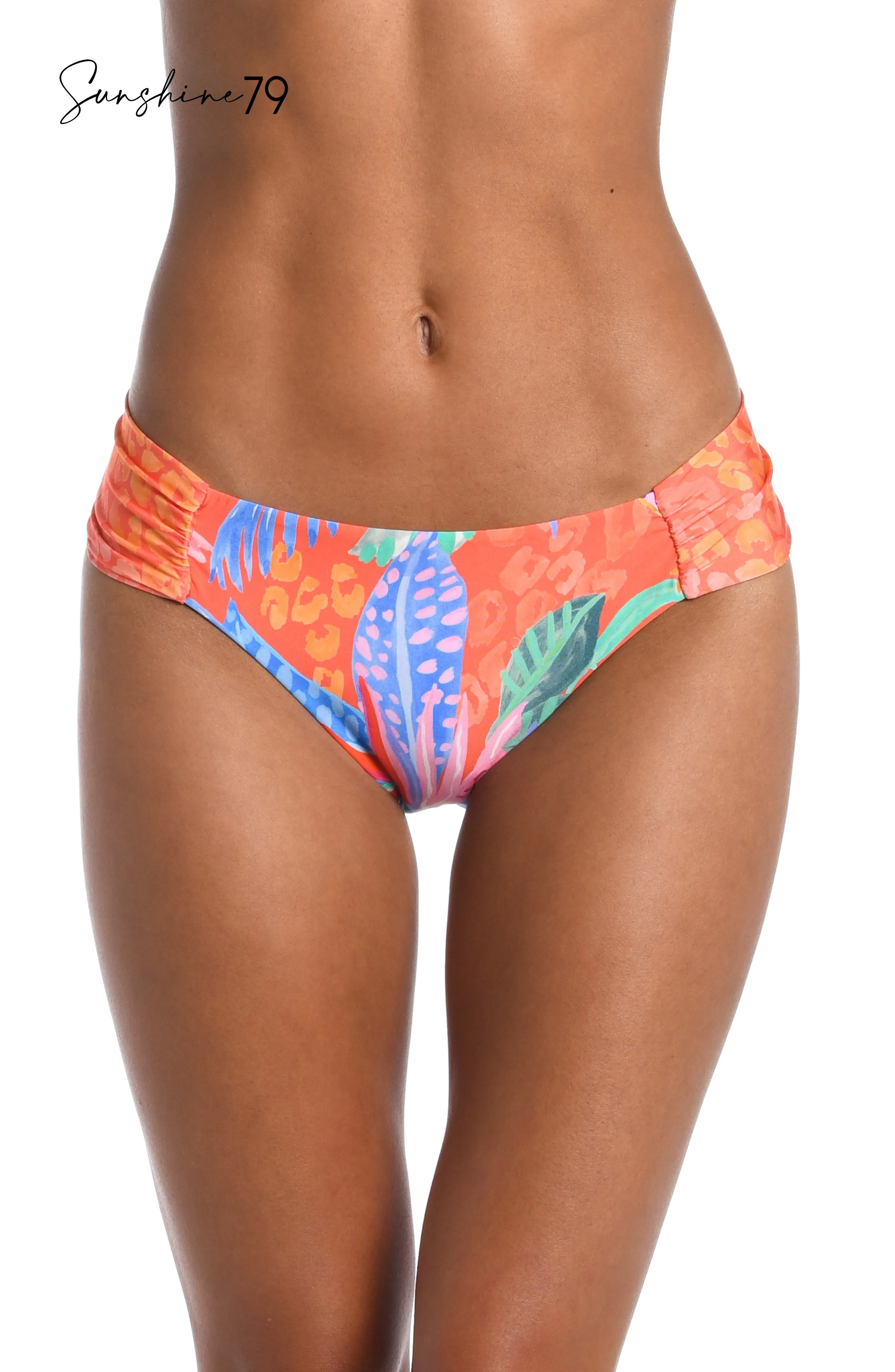 Sunshine 79 Trippy Tropics Reversible Side Shirred Hipster Bottom - FINAL SALE sold by La Blanca