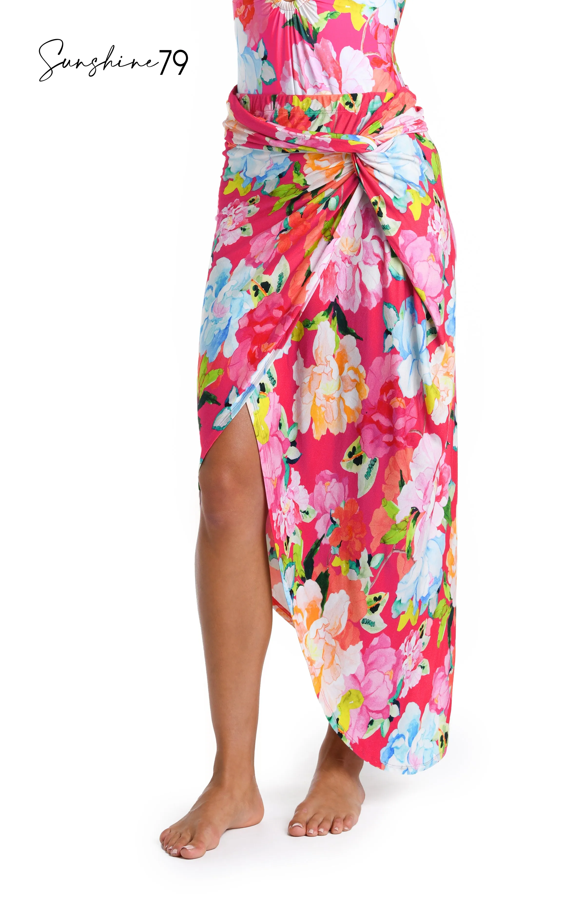 Sunshine 79 Expressive Garden Pull-On Faux Pareo Cover Up sold by La Blanca product image thumbnail 3