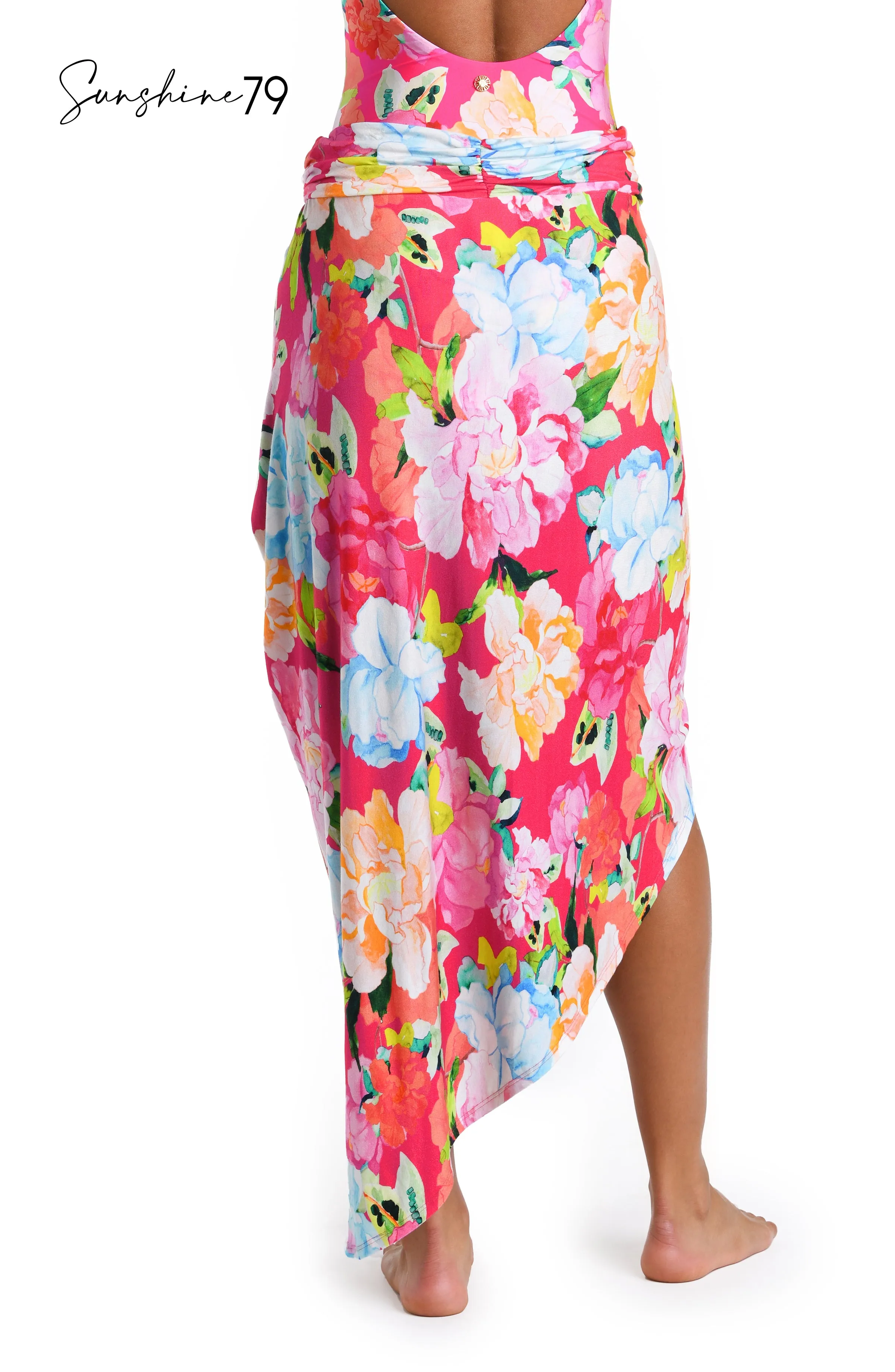 Sunshine 79 Expressive Garden Pull-On Faux Pareo Cover Up sold by La Blanca product image thumbnail 2