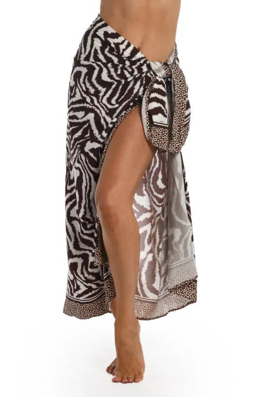 Fierce Lines Pareo Wrap sold by La Blanca