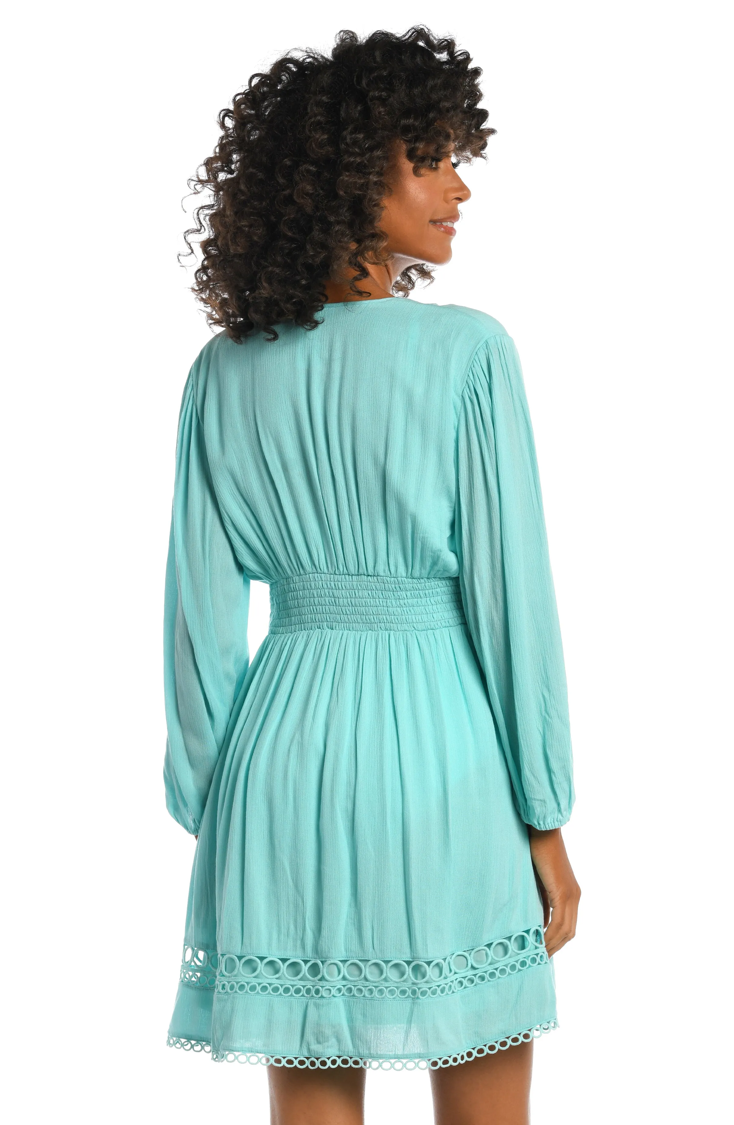 Illusion Covers V-Neck Dress Cover Up (Final Sale) sold by La Blanca product image thumbnail 2