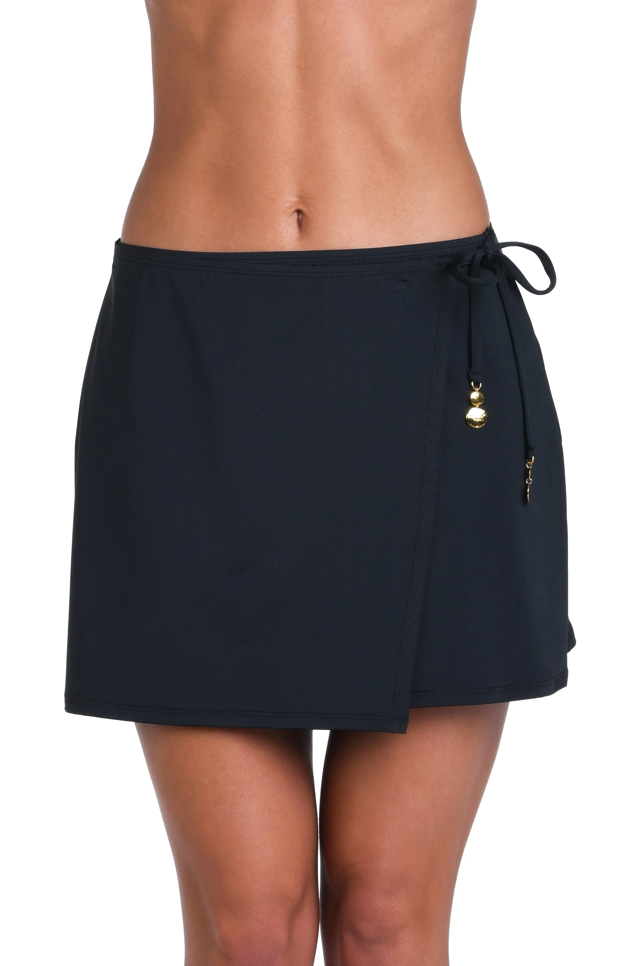 Sunshine 79 Sunshine Solids Wrap Skirt Cover Up - Black sold by La Blanca