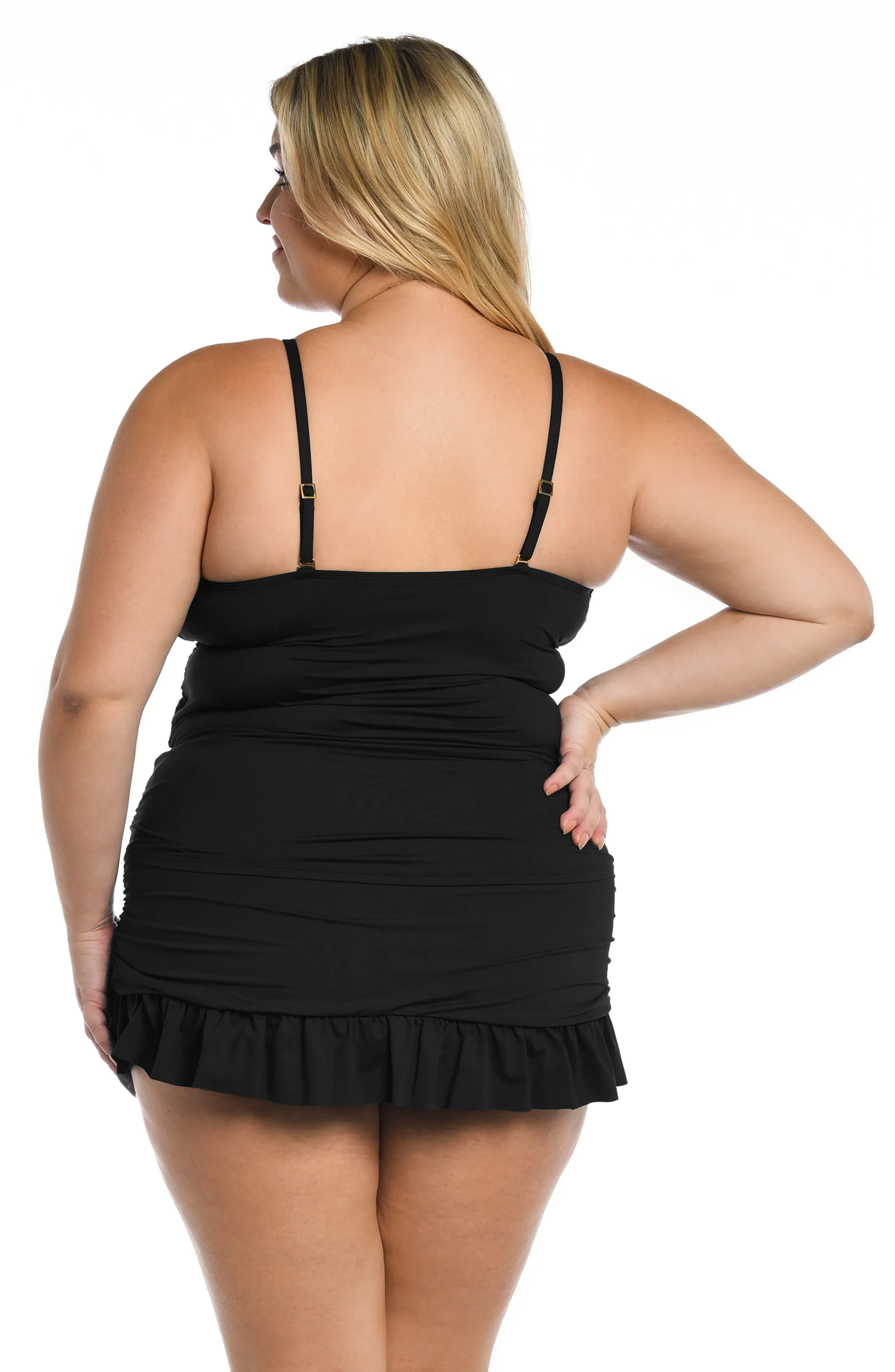 Island Goddess High Neck Keyhole Tankini Top - Black - FINAL SALE sold by La Blanca product image thumbnail 4