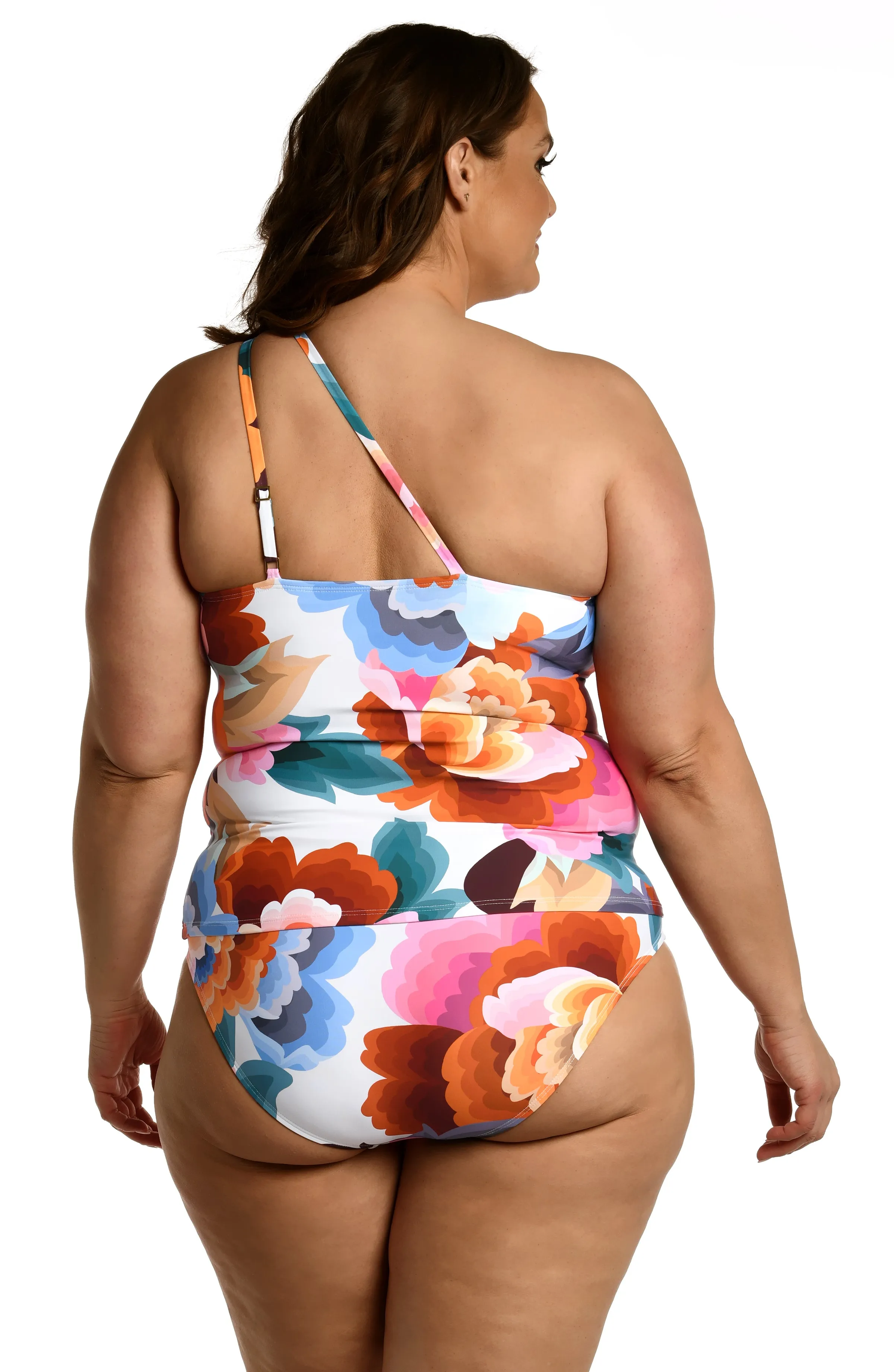 Floral Rhythm One Shoulder Keyhole Tankini Top - FINAL SALE sold by La Blanca product image thumbnail 5
