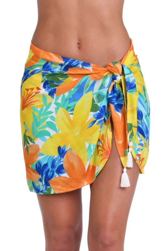 Sunshine 79 Summertime Vibes Short Pareo Wrap - FINAL SALE sold by La Blanca