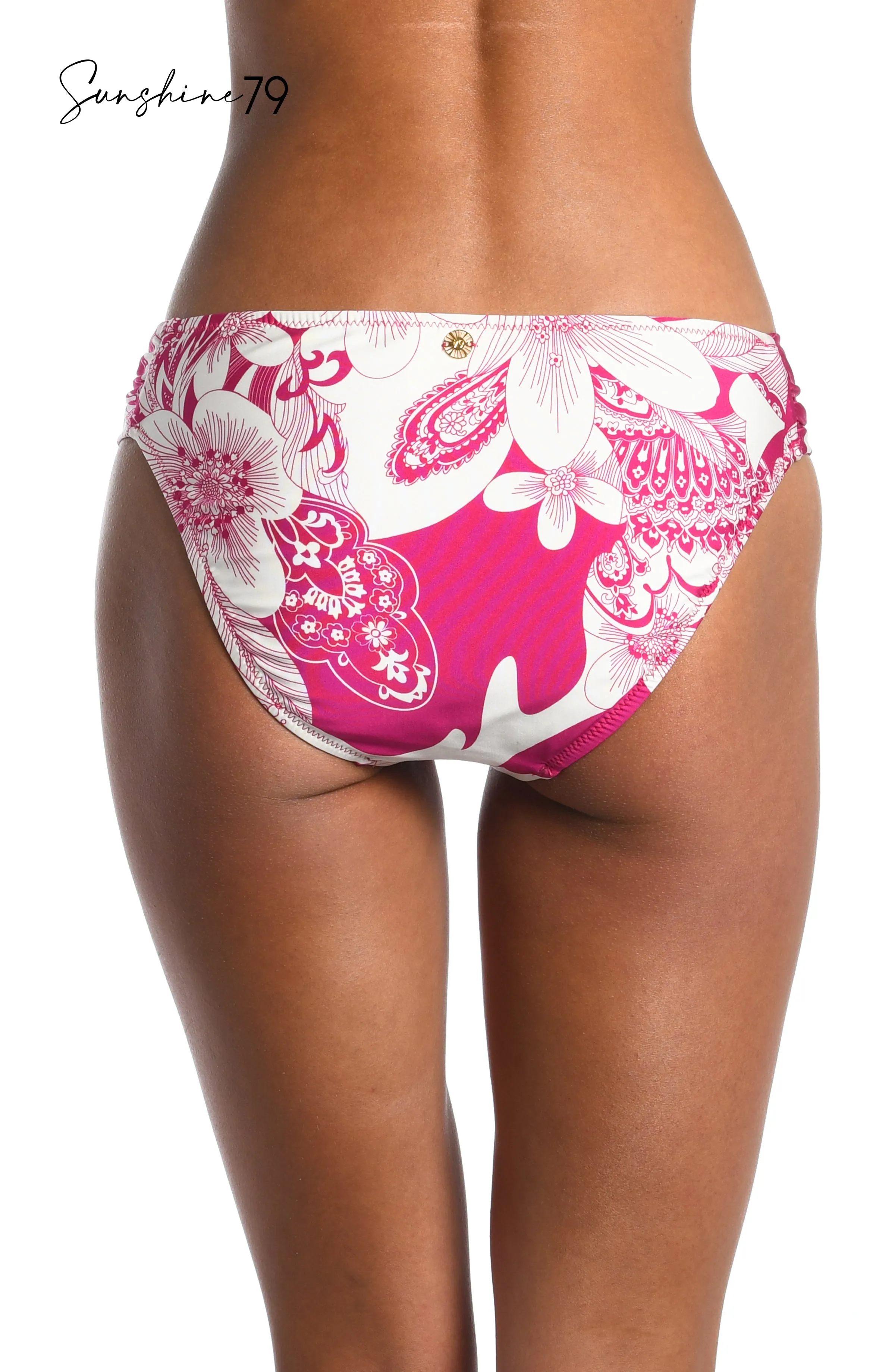 Sunshine 79 Boho Blooms Side Shirred Hipster Bottom - FINAL SALE sold by La Blanca product image thumbnail 2