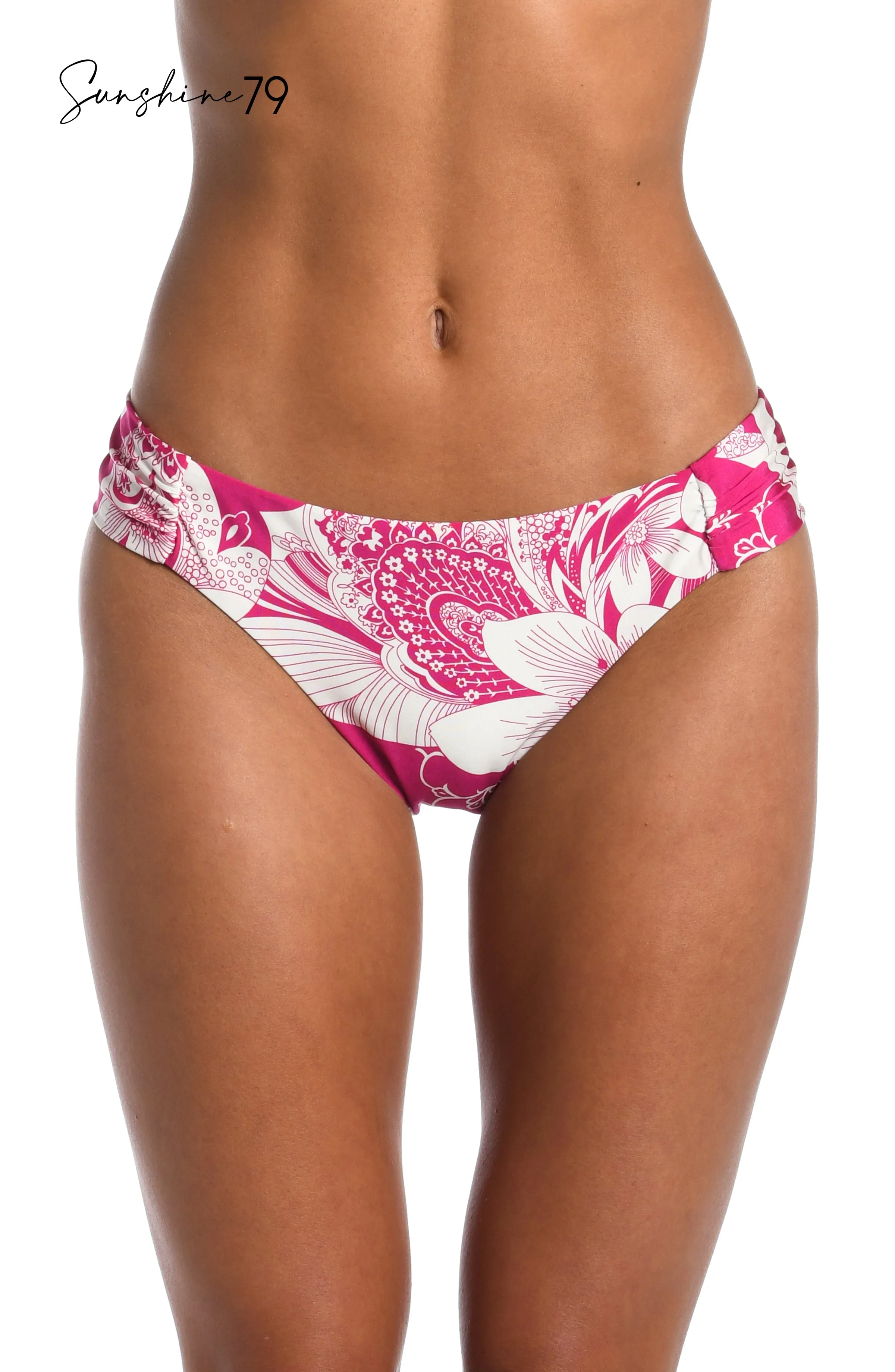 Sunshine 79 Boho Blooms Side Shirred Hipster Bottom - FINAL SALE sold by La Blanca