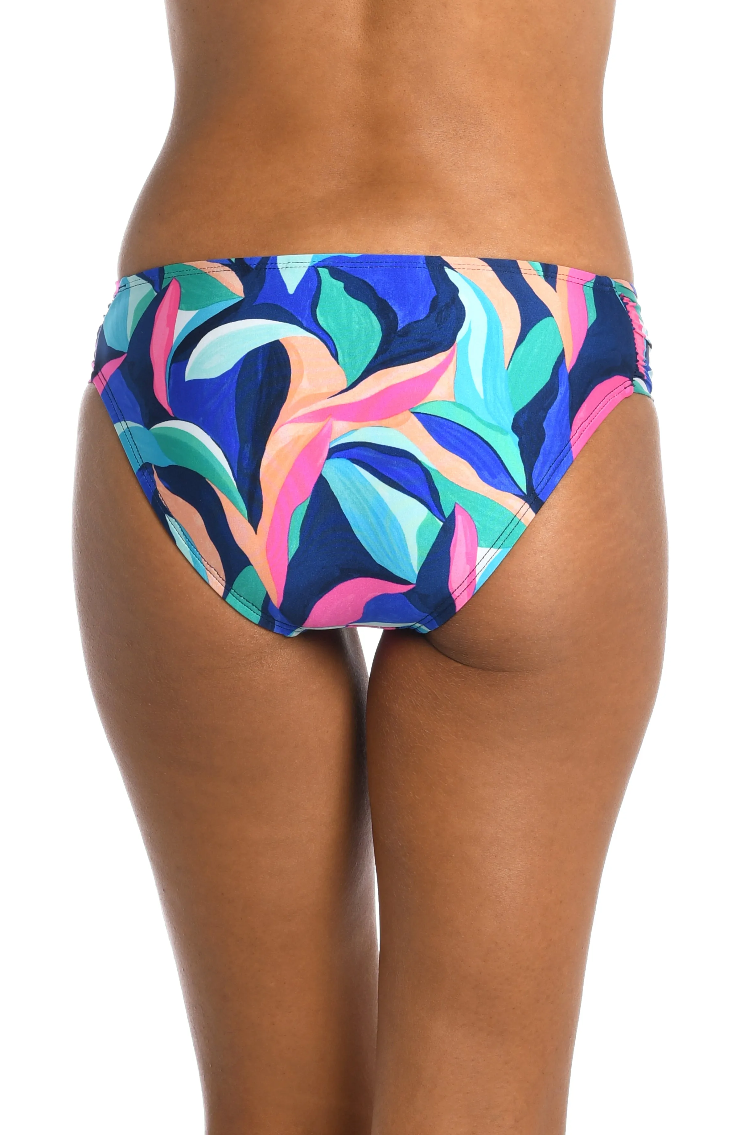 Painted Leaves Side Shirred Hipster Bottom (Final Sale) sold by La Blanca product image thumbnail 2