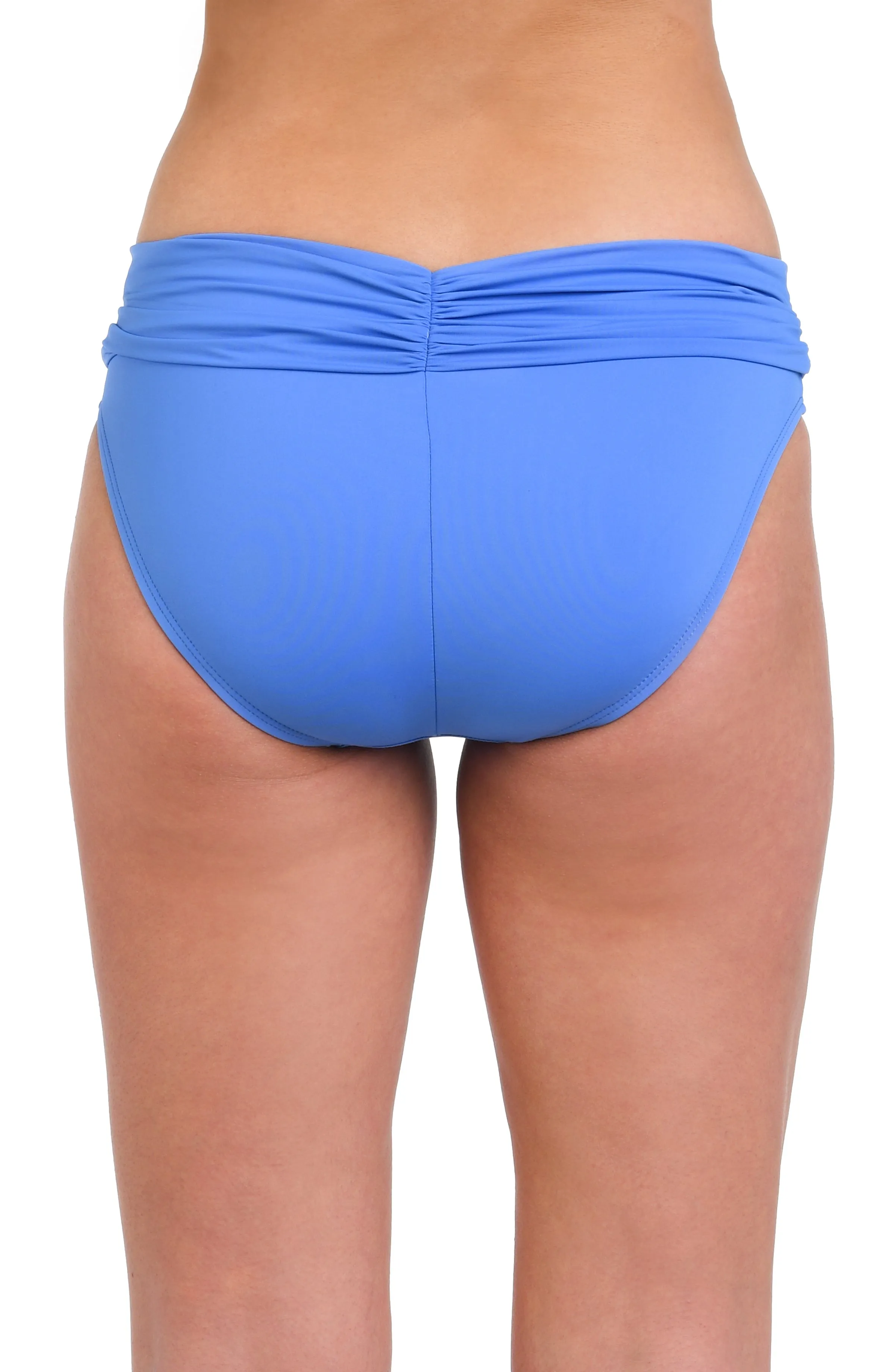 Island Goddess Shirred Band Hipster Bottom - Chambray sold by La Blanca product image thumbnail 2