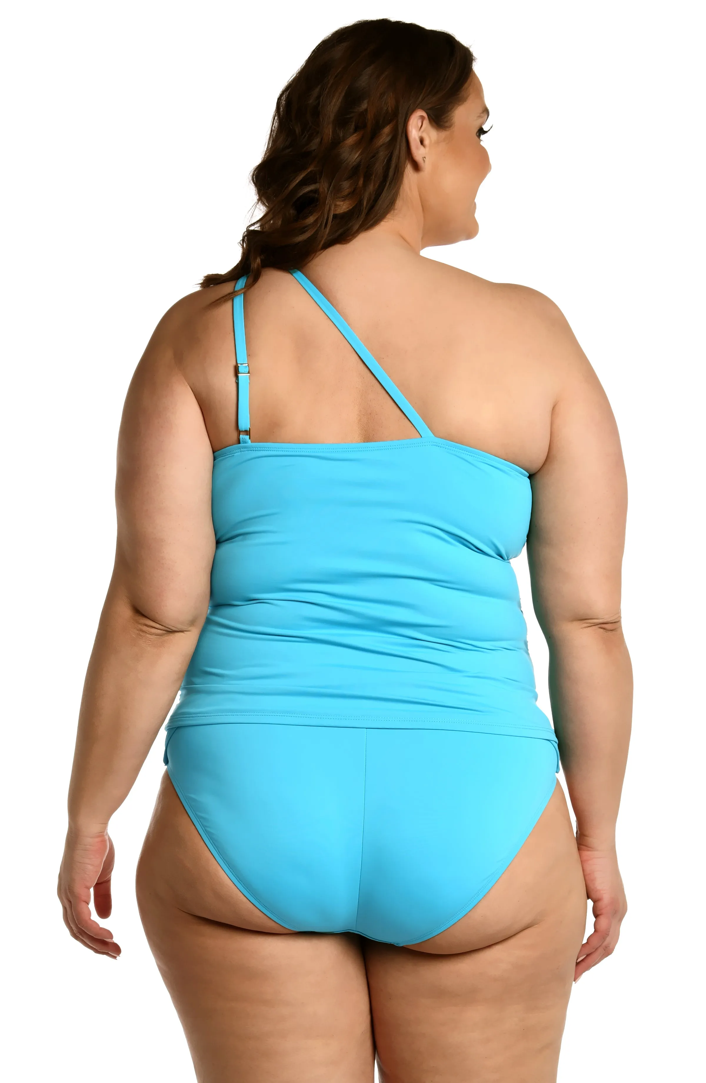 Island Goddess One Shoulder Keyhole Tankini Top - Azul - FINAL SALE sold by La Blanca product image thumbnail 5