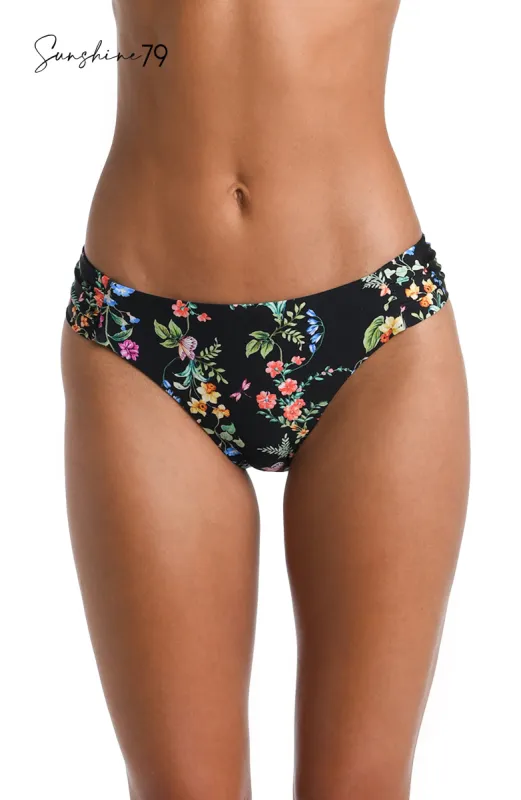 Sunshine 79 Wildflower Vines Side Shirred Hipster Bottom - FINAL SALE sold by La Blanca
