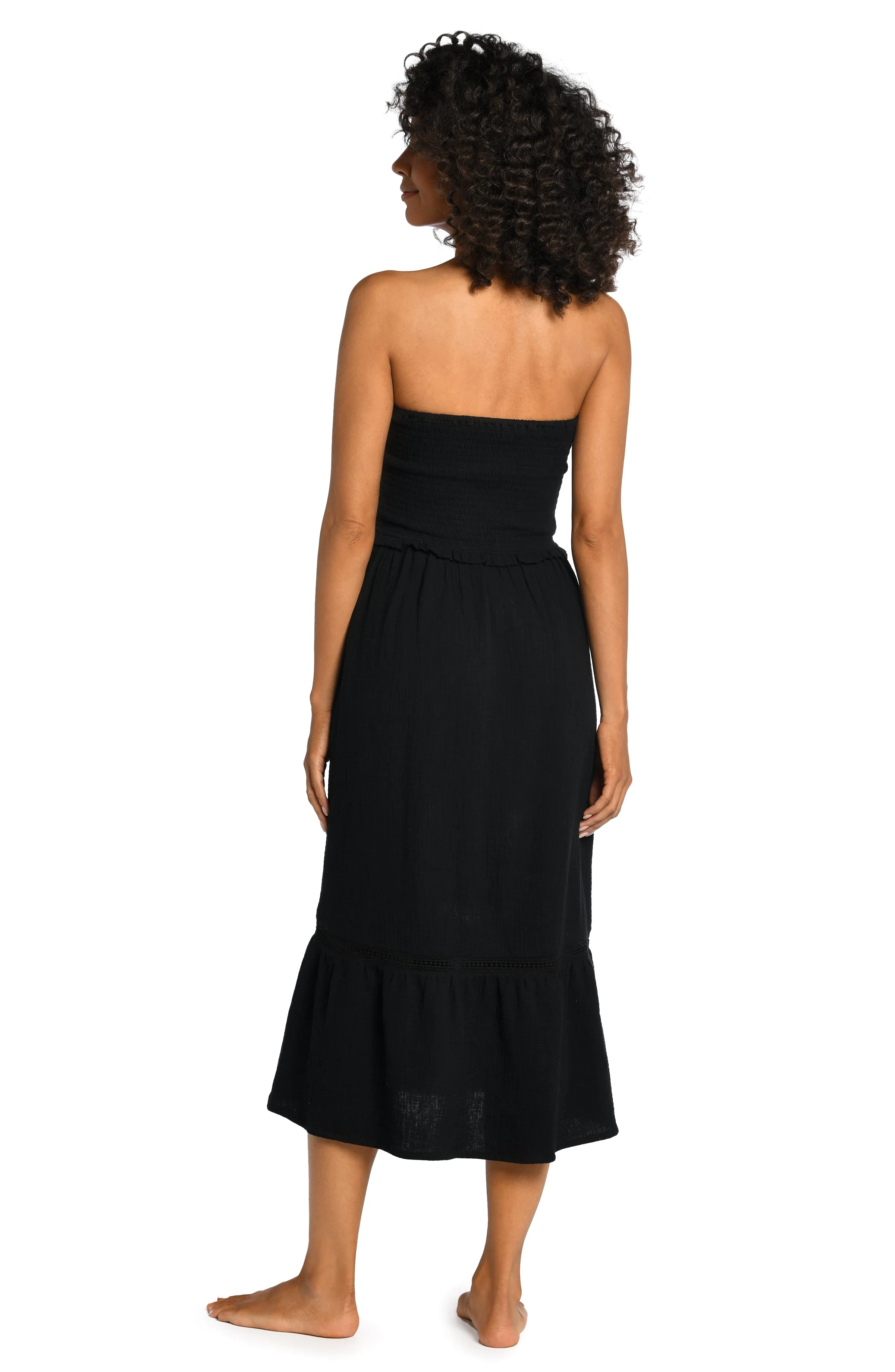 Seaside Covers Strapless Midi Dress sold by La Blanca product image thumbnail 2