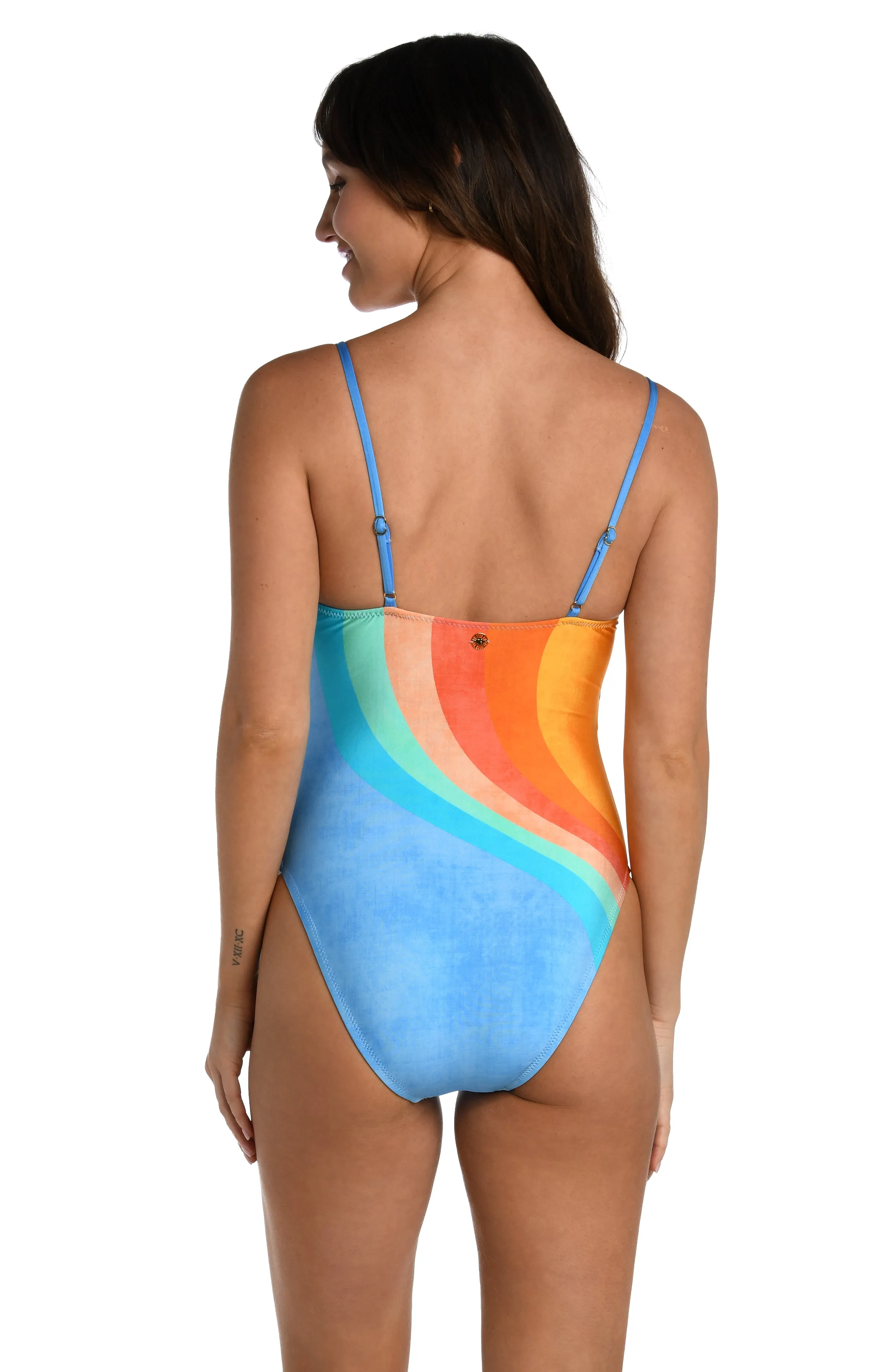 Sunshine 79 Mod Block Over The Shoulder One Piece - FINAL SALE sold by La Blanca product image thumbnail 2