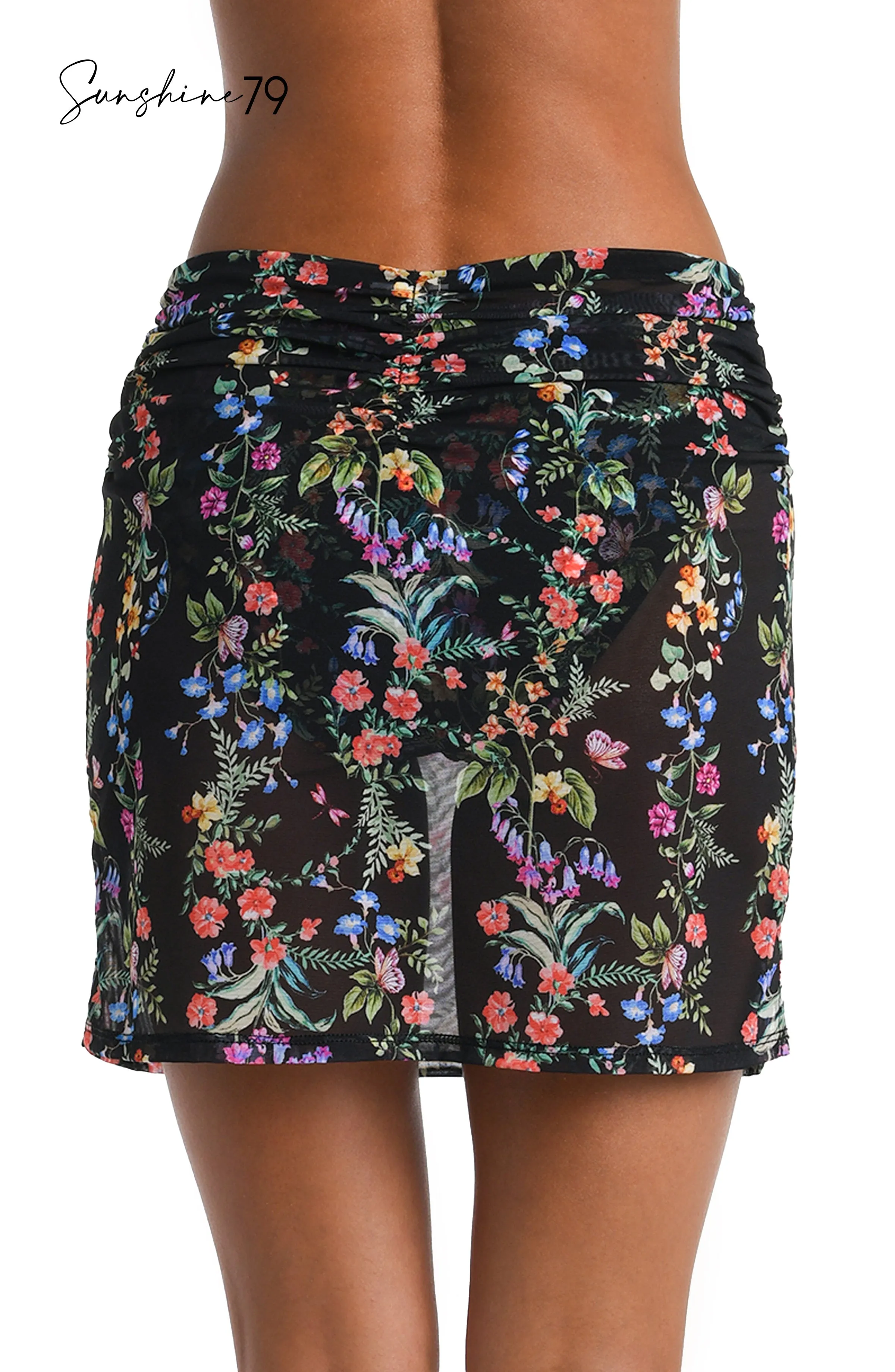 Sunshine 79 Wildflower Vines Mesh Skirt Cover Up - FINAL SALE sold by La Blanca product image thumbnail 2