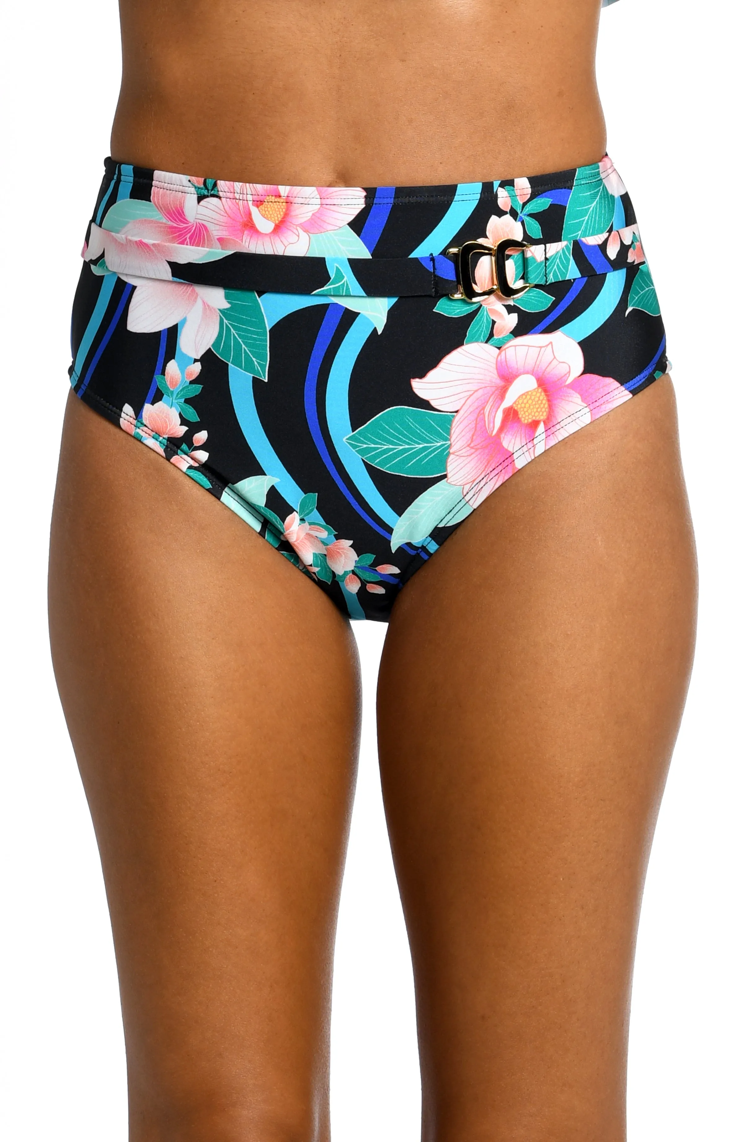 Nightfall Blooms High-Waist Bottom sold by La Blanca product image thumbnail 3