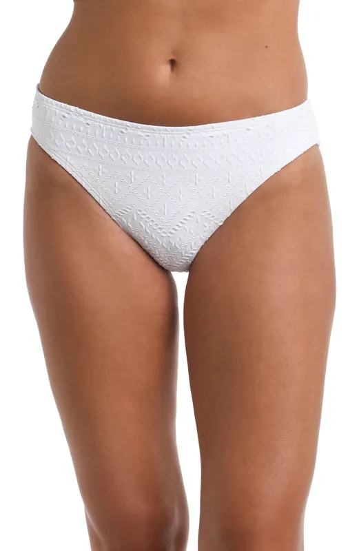 Saltwater Sands Hipster Bottom - White sold by La Blanca