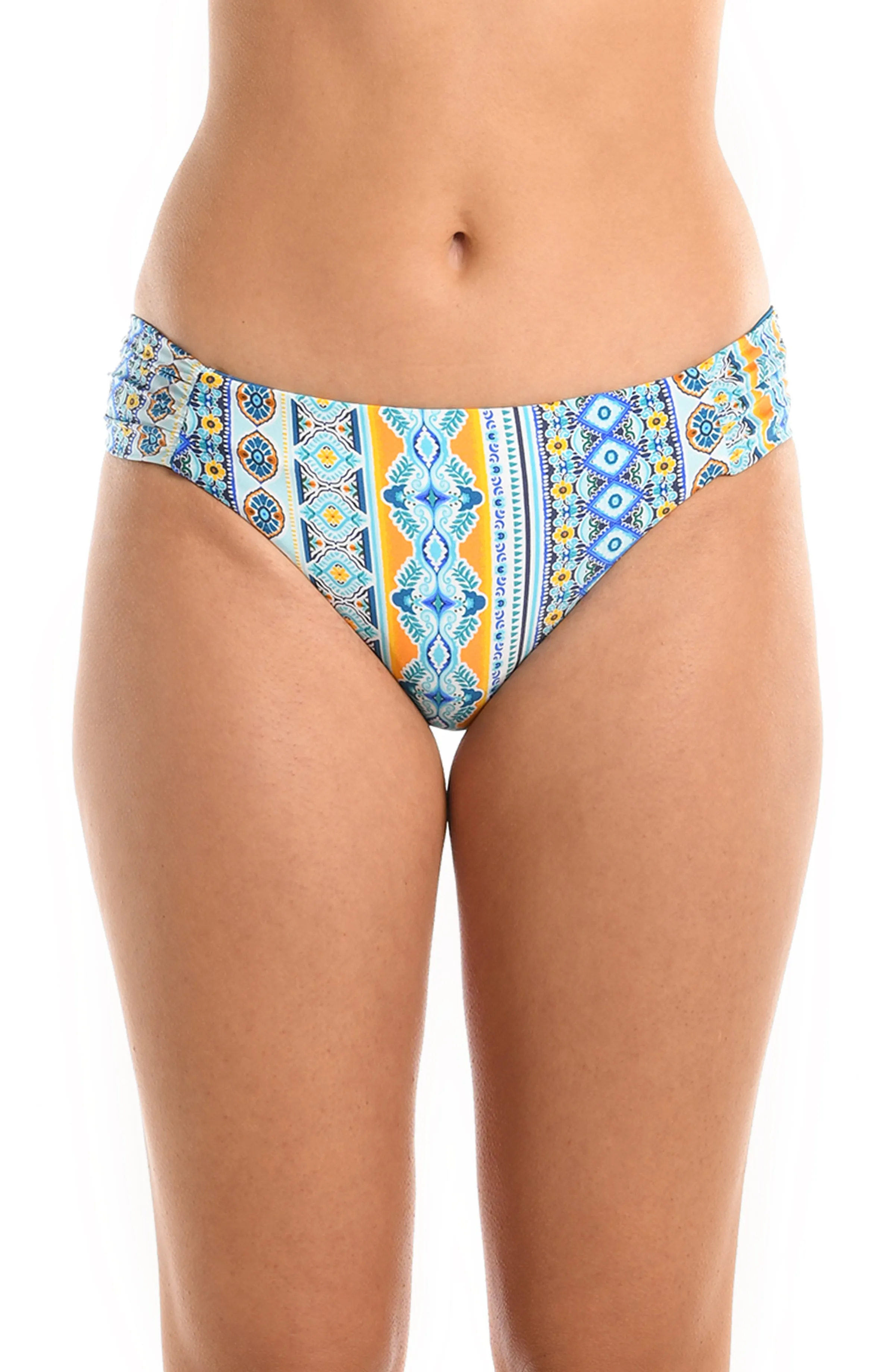 Scarf City Side Reversible Shirred Hipster Bottom - FINAL SALE sold by La Blanca product image thumbnail 2