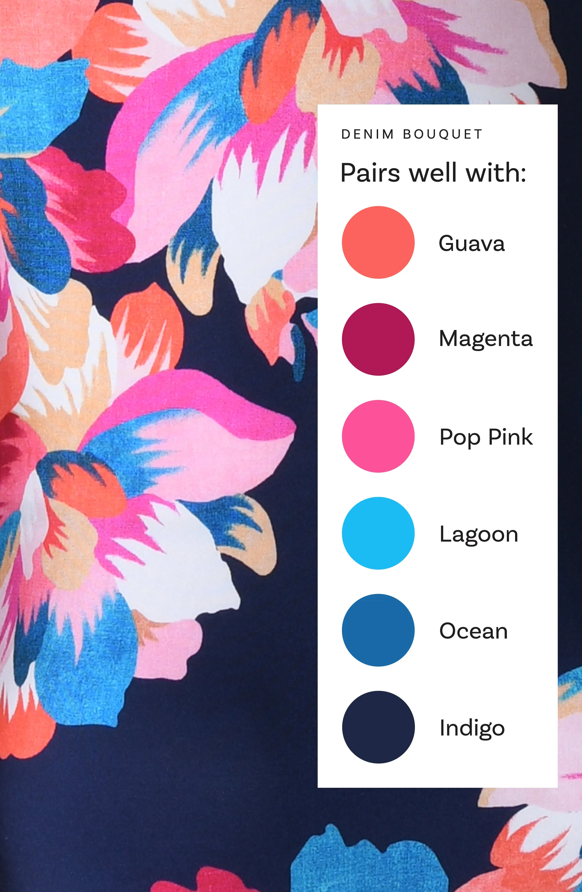 Denim Bouquet Twist Bandeau Tankini Top sold by La Blanca product image thumbnail 5