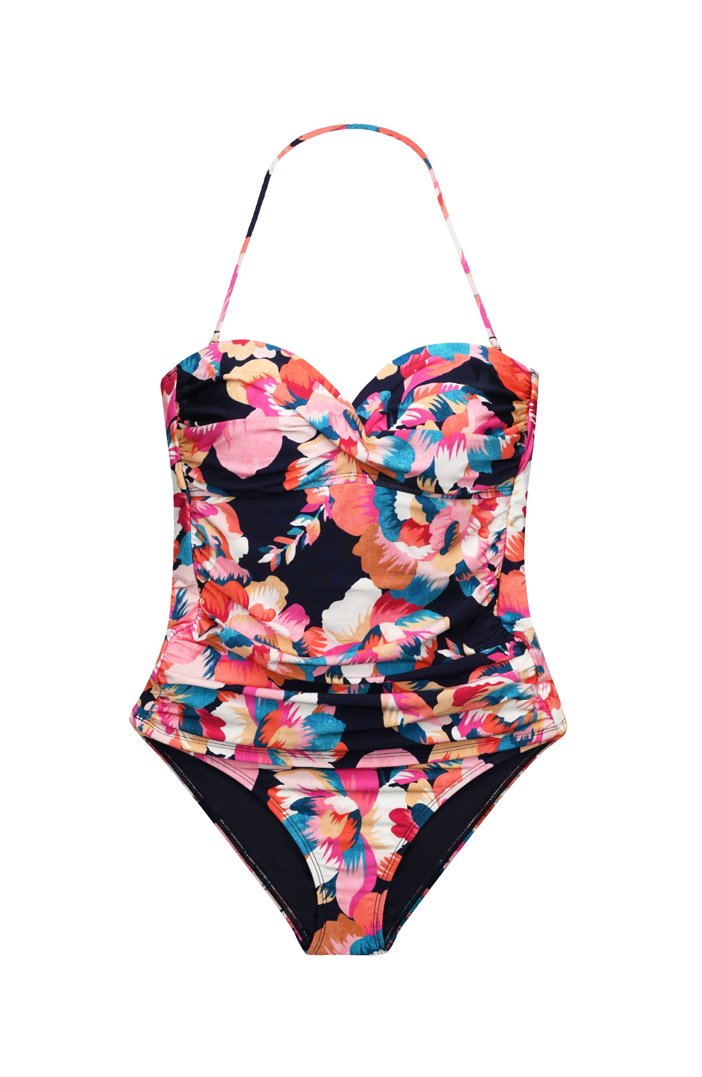 Denim Bouquet Twist Bandeau Tankini Top sold by La Blanca product image thumbnail 4