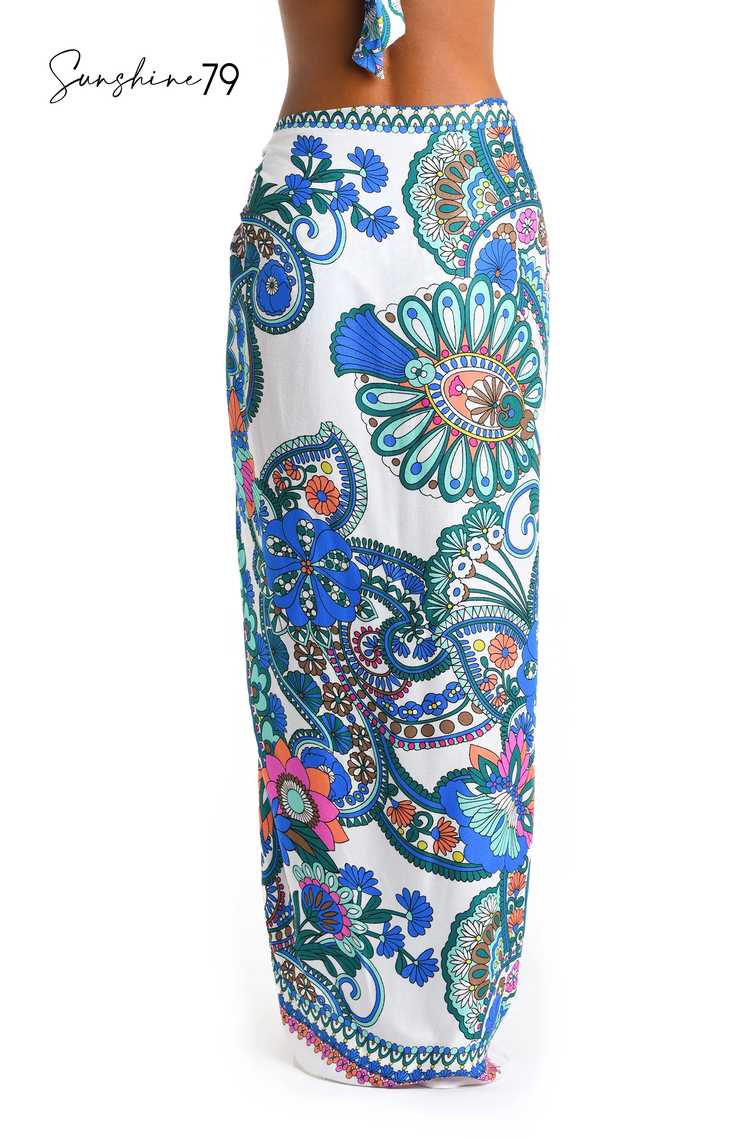 Sunshine 79 Feel Good Paisley Pareo Wrap Cover Up sold by La Blanca product image thumbnail 2