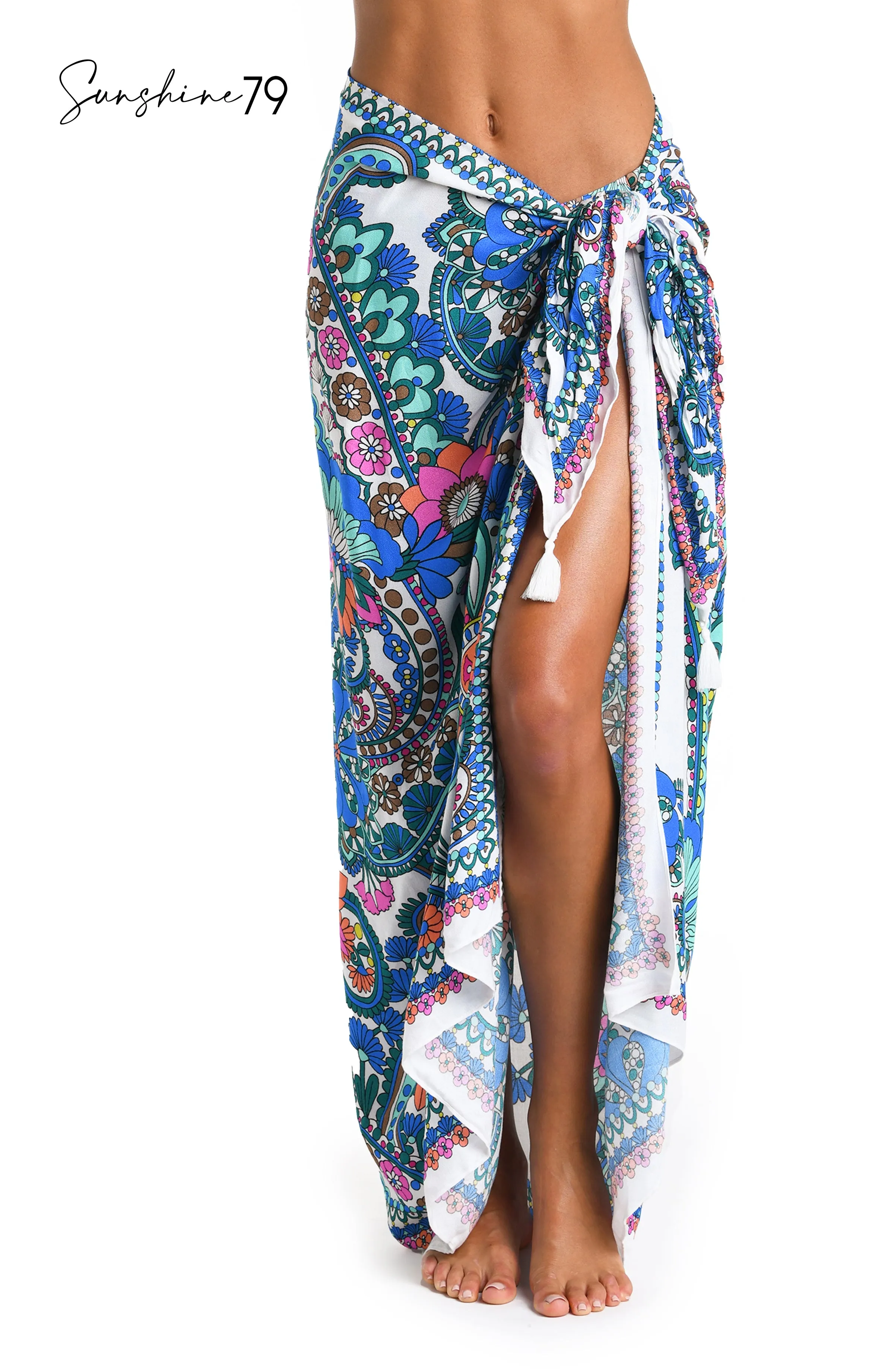 Sunshine 79 Feel Good Paisley Pareo Wrap Cover Up sold by La Blanca