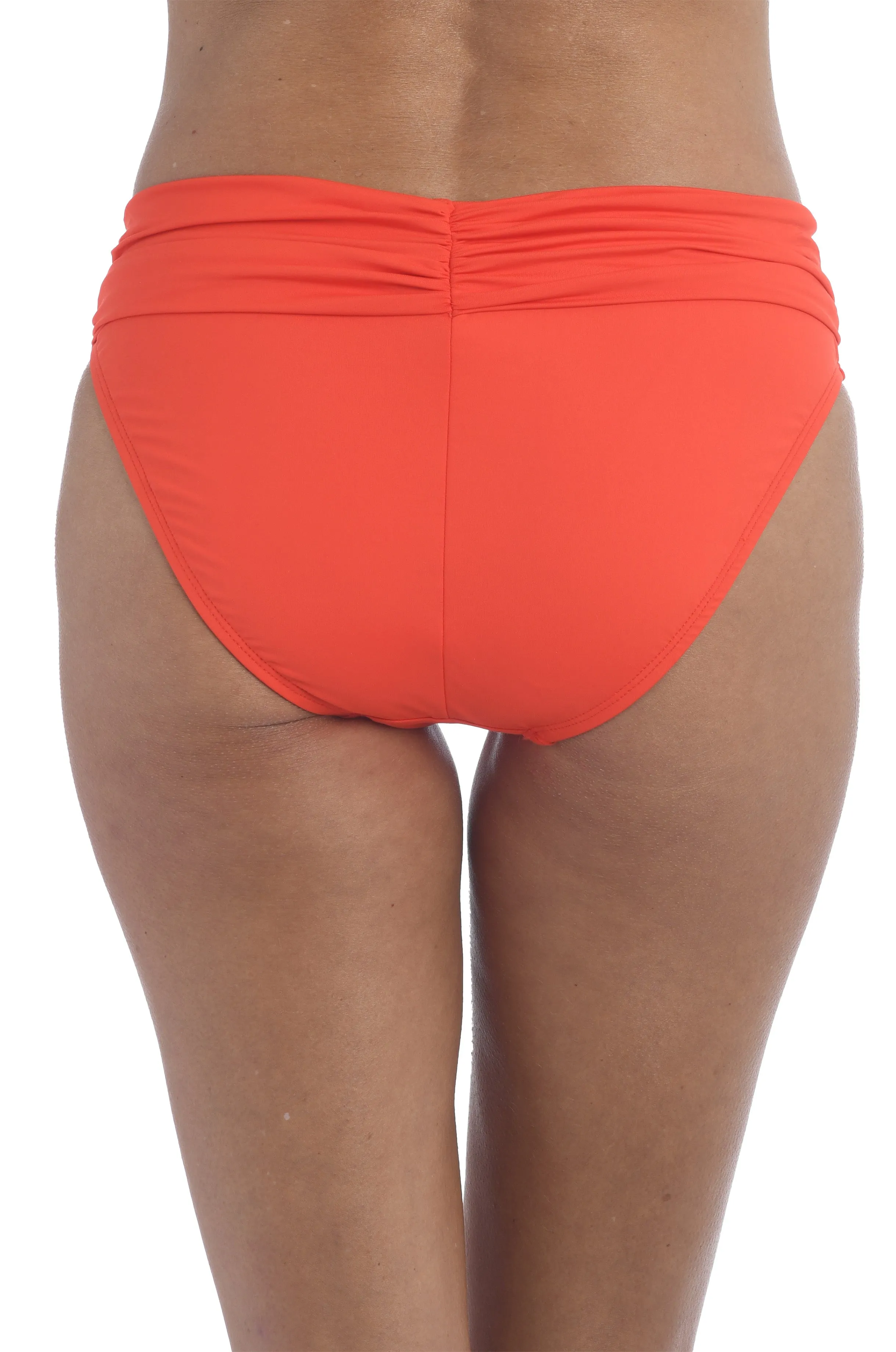 Island Goddess Shirred Band Hipster Bottom - FINAL SALE - Paprika sold by La Blanca product image thumbnail 2