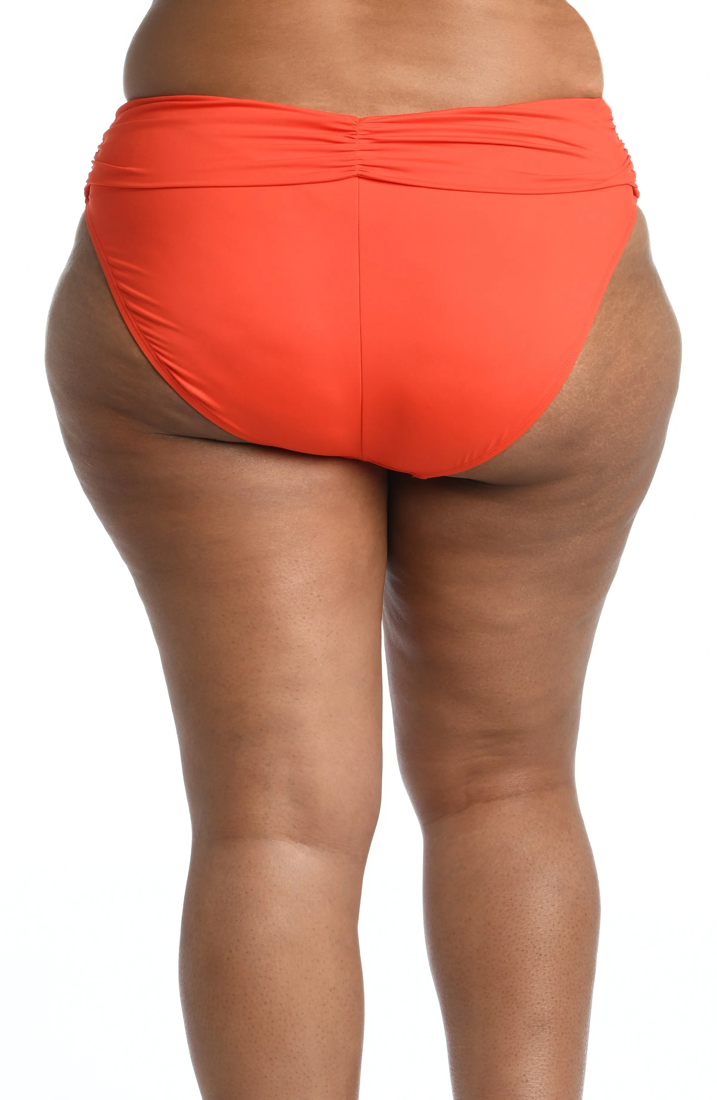 Island Goddess Shirred Band Hipster Bottom - FINAL SALE - Paprika sold by La Blanca product image thumbnail 4