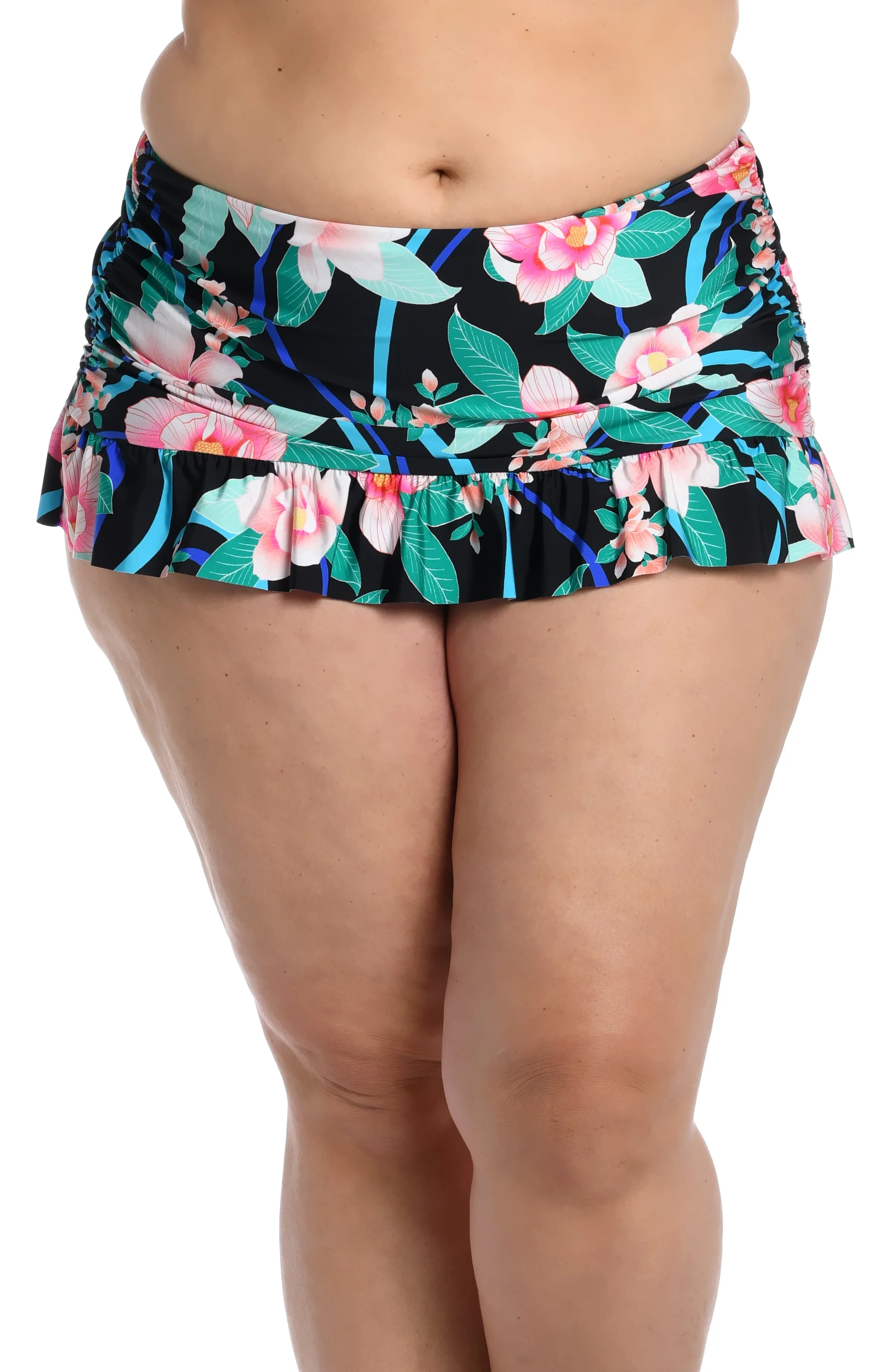 Nightfall Blooms Ruffle Skirted Bottom (Final Sale) sold by La Blanca product image thumbnail 5