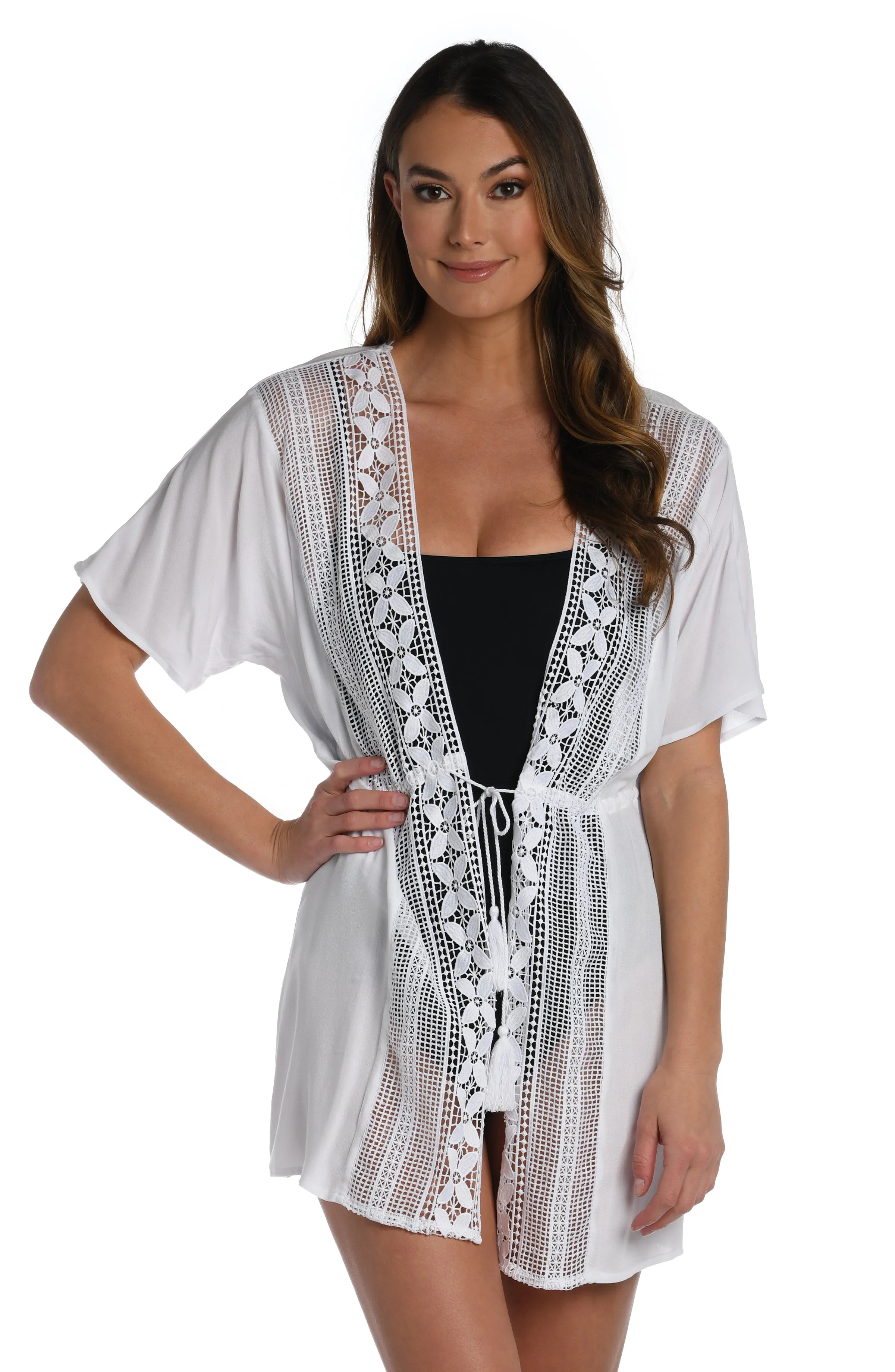 Coastal Covers Kimono - White - FINAL SALE sold by La Blanca