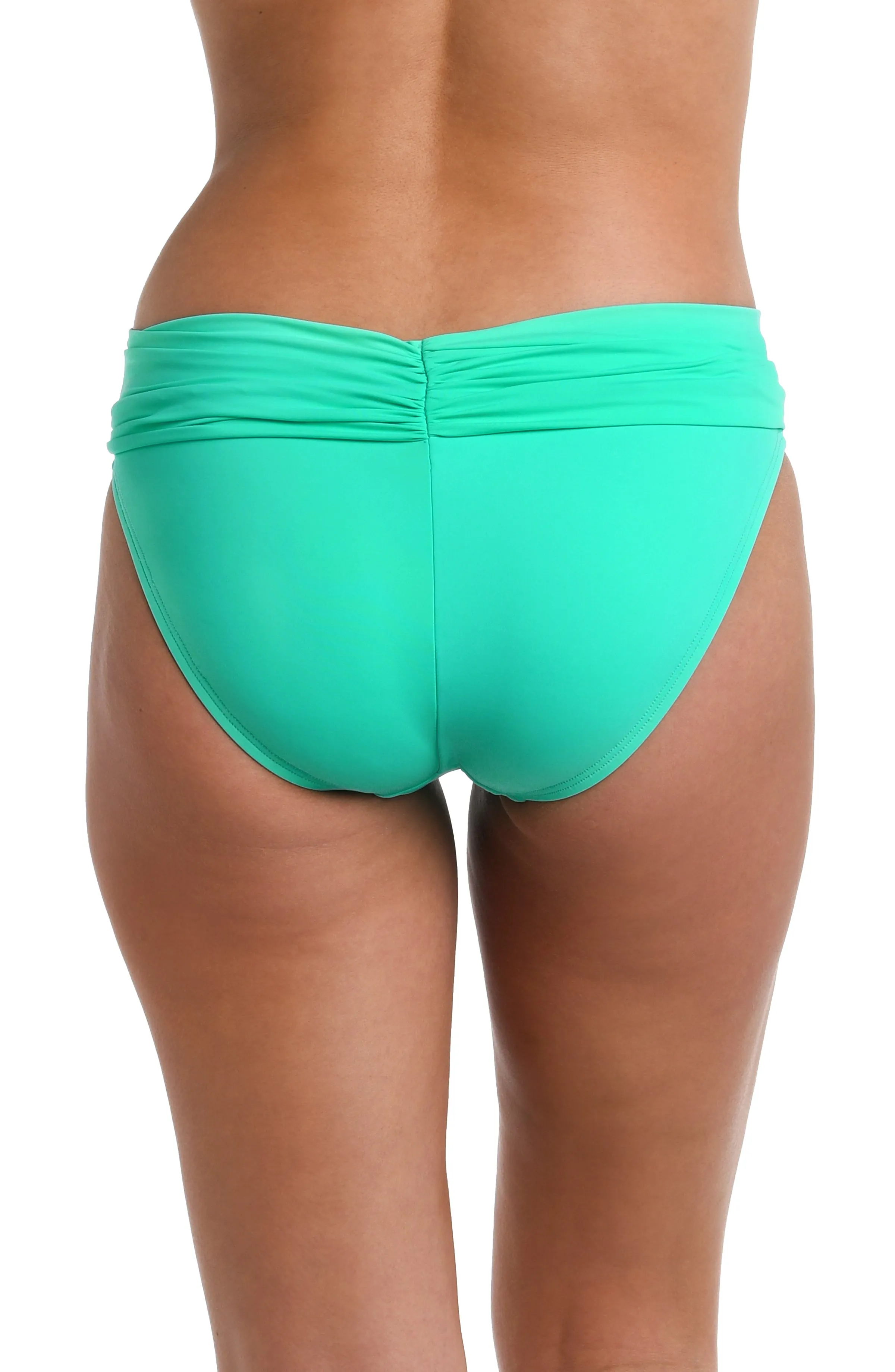 Island Goddess Shirred Band Hipster Bottom - Seafoam - FINAL SALE sold by La Blanca product image thumbnail 2