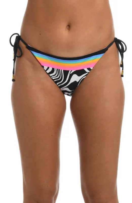 Sunshine 79 Psychedelic Zebra Side Tie Hipster Bottom - FINAL SALE sold by La Blanca