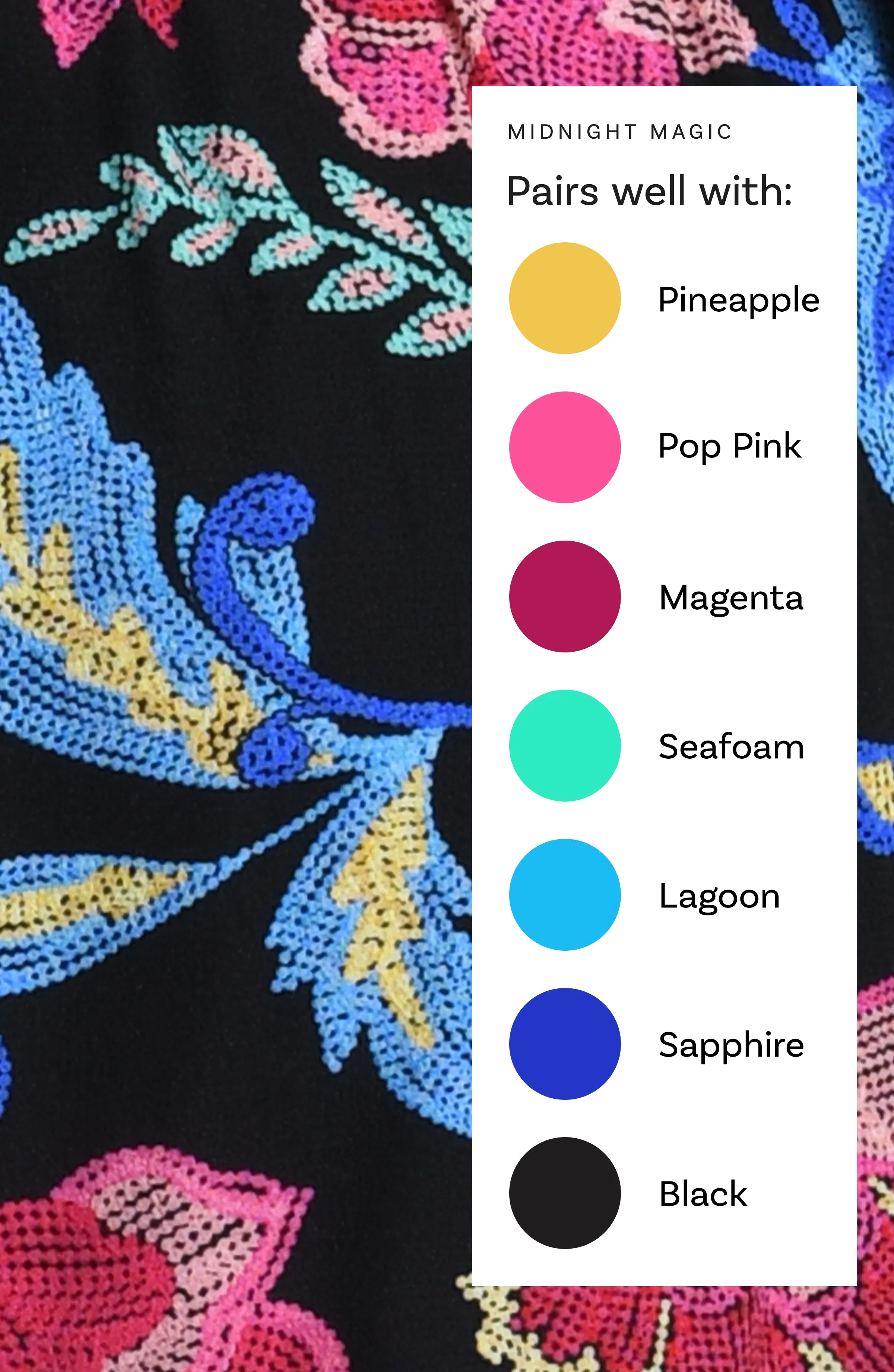 Midnight Magic V-Neck Caftan Cover Up - FINAL SALE sold by La Blanca product image thumbnail 5