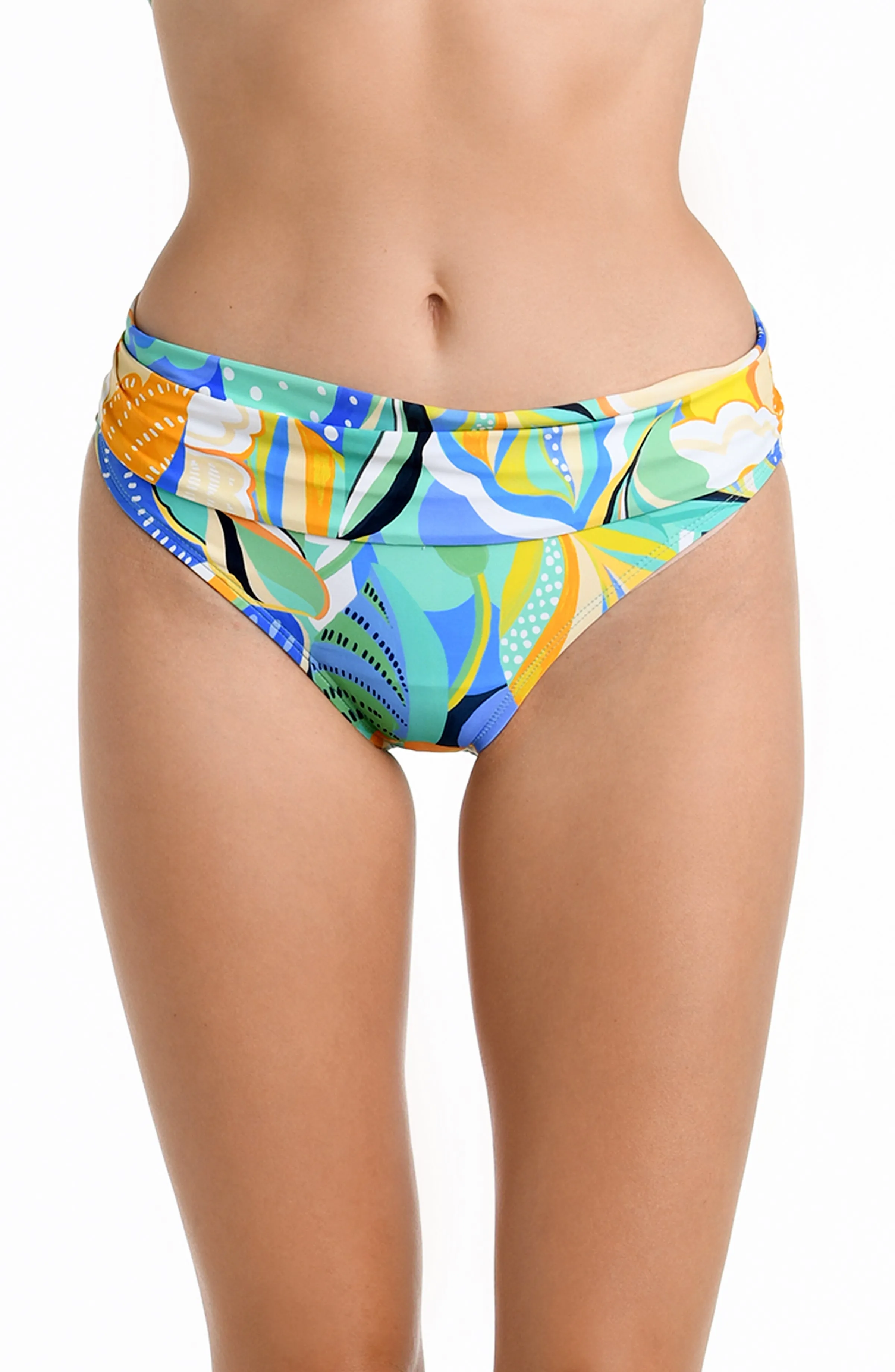 Sun In Sicily Shirred Band Hipster Bottom sold by La Blanca