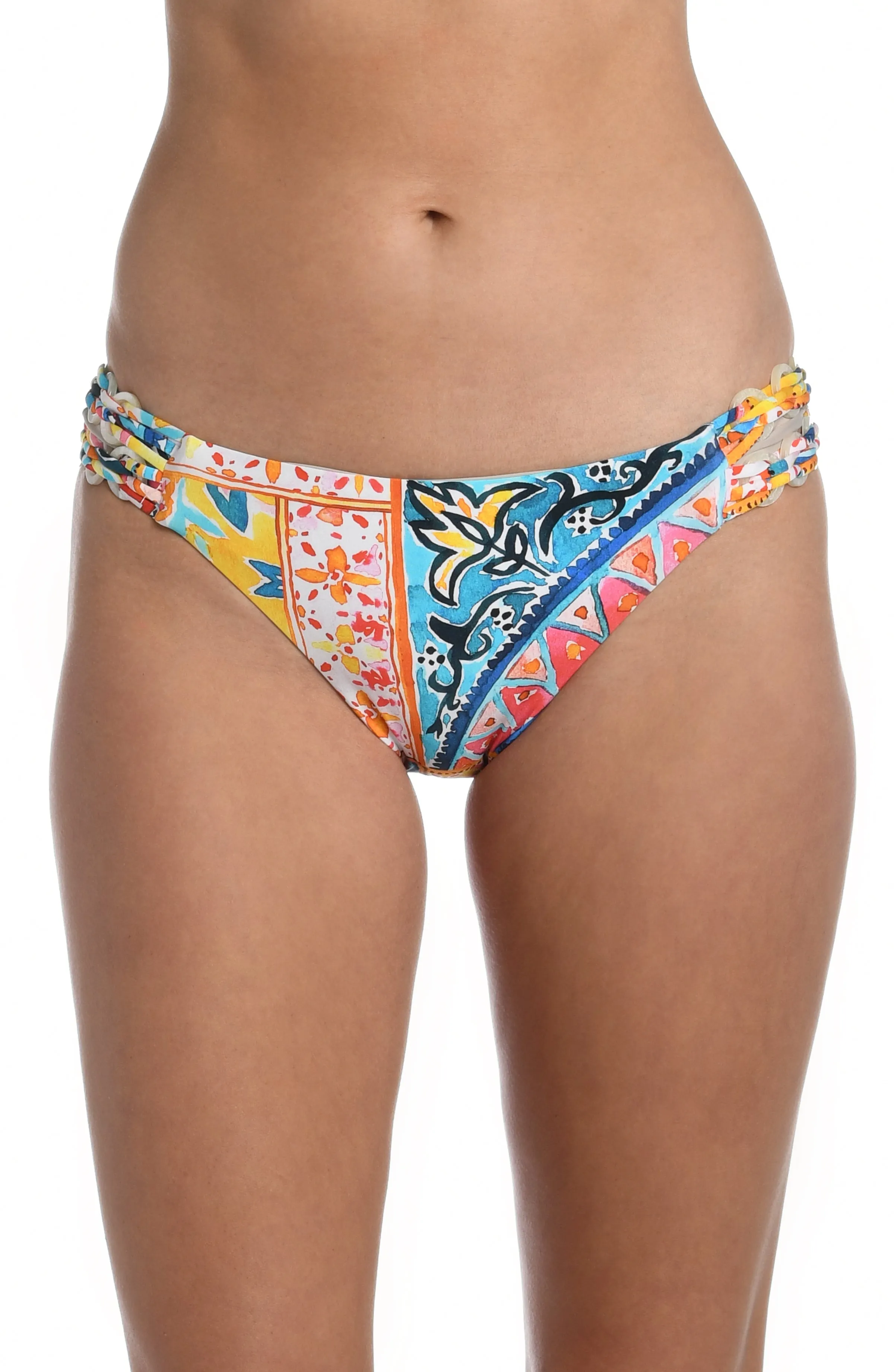 Soleil Side Shirred Hipster Bottom (Final Sale) sold by La Blanca