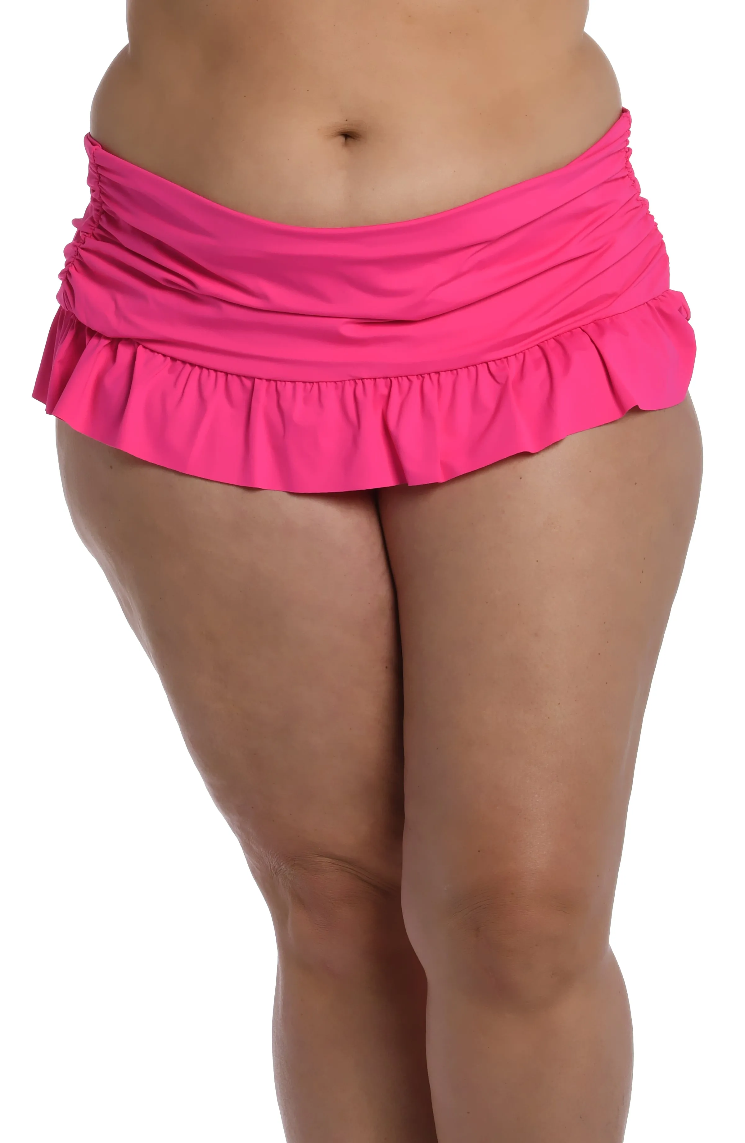 Island Goddess Ruffle Skirted Bottom - Pop Pink - FINAL SALE sold by La Blanca product image thumbnail 3